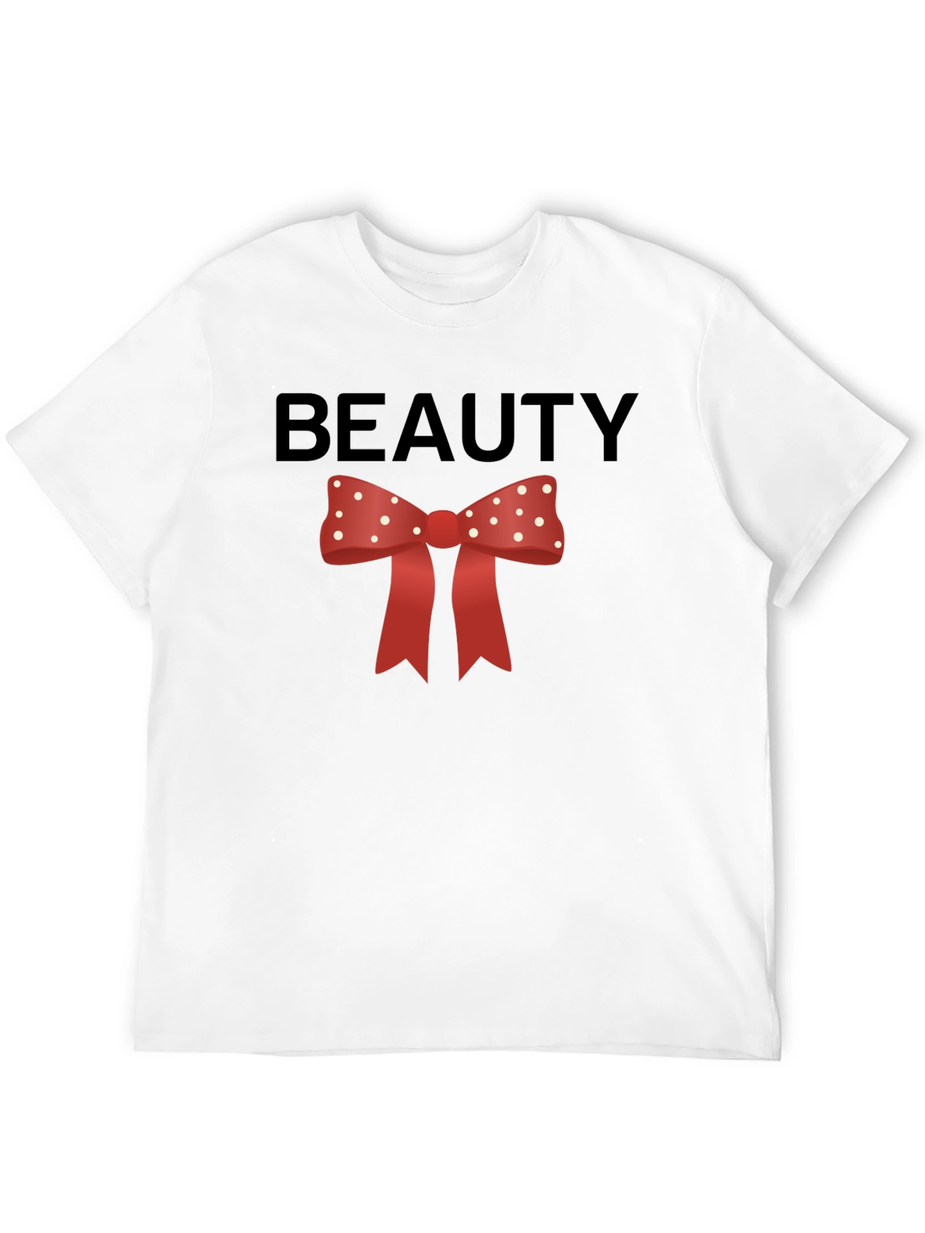 Beauty Bow Tie Graphic Tee - Stylish & Fun
