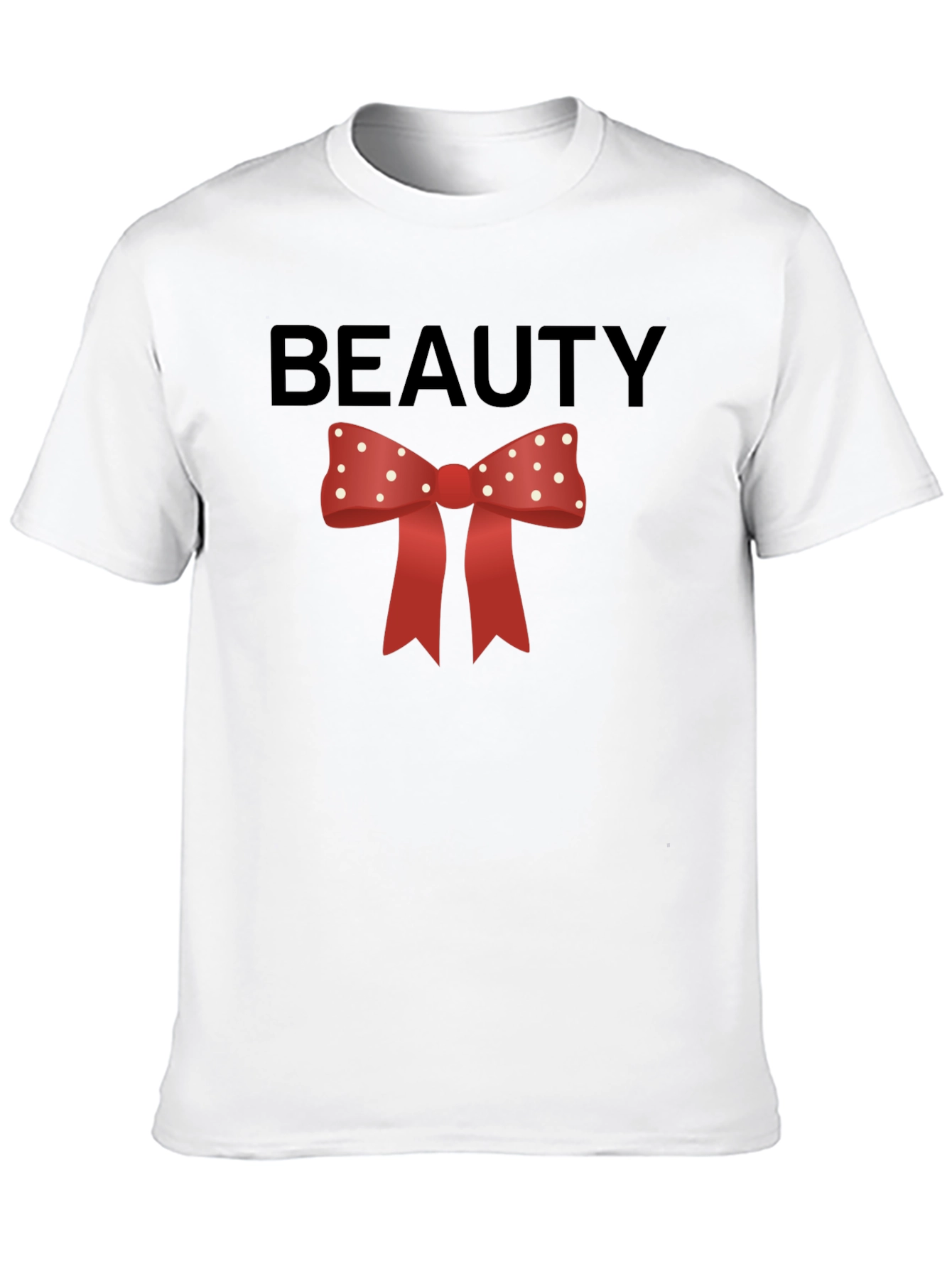 Beauty Bow Tie Graphic Tee - Stylish & Fun
