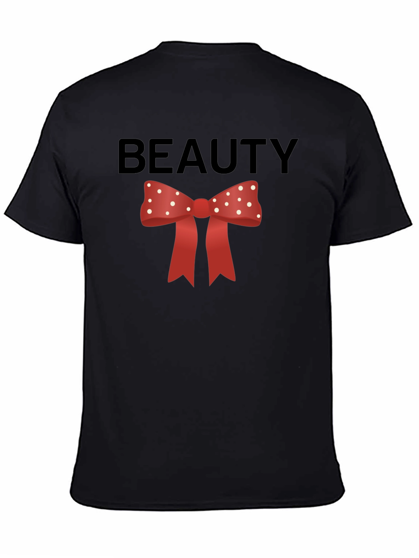 Beauty Bow Tie Graphic Tee - Stylish & Fun