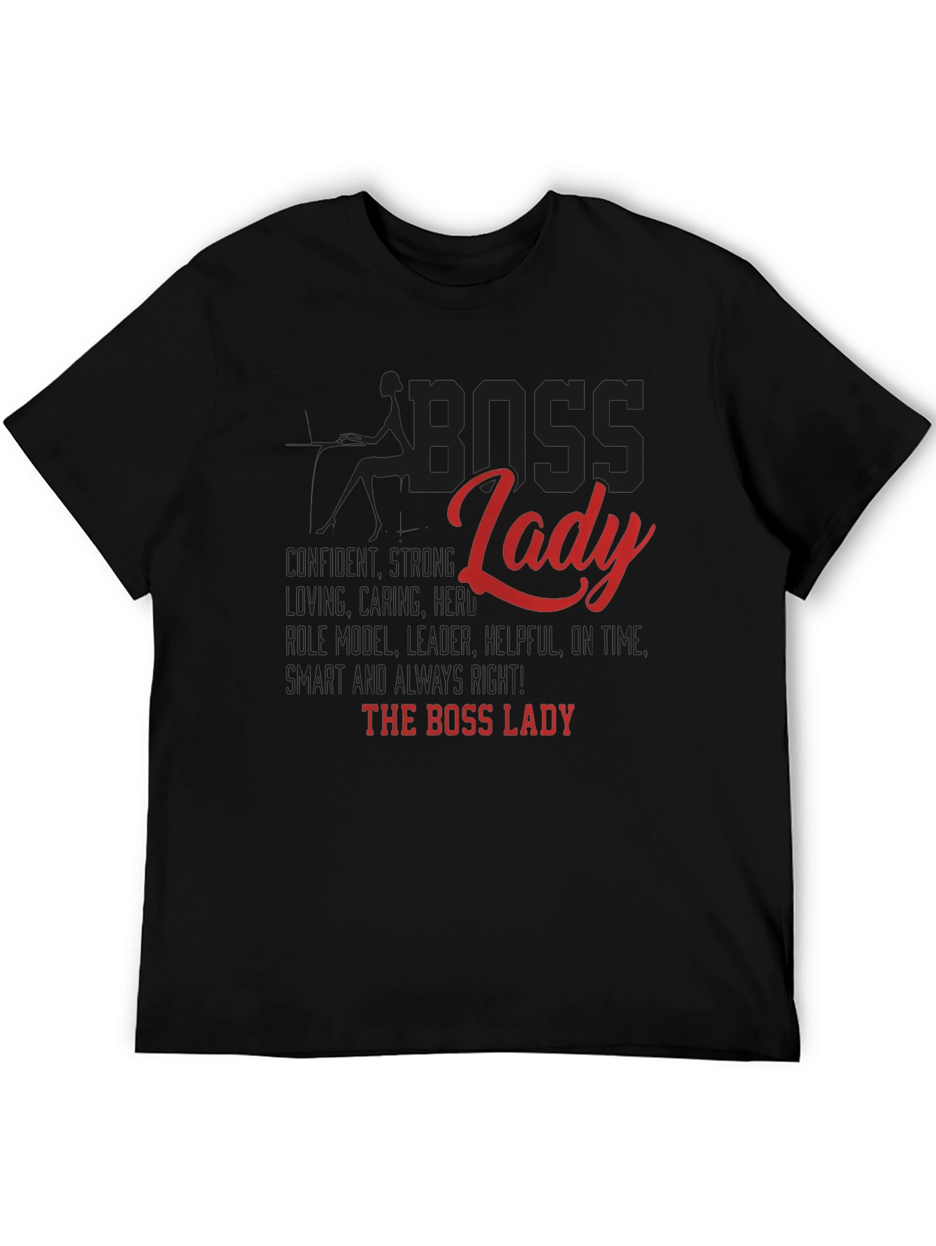 Boss Lady Graphic Tee - Confident Womens Shirt