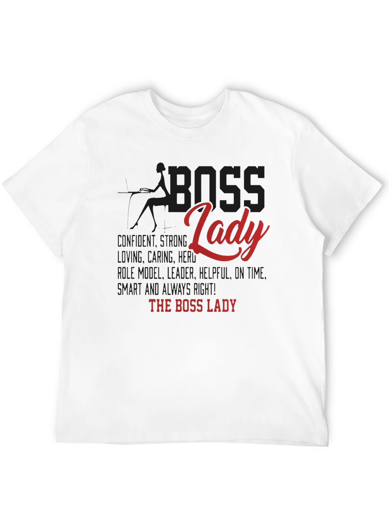 Boss Lady Graphic Tee - Confident Womens Shirt
