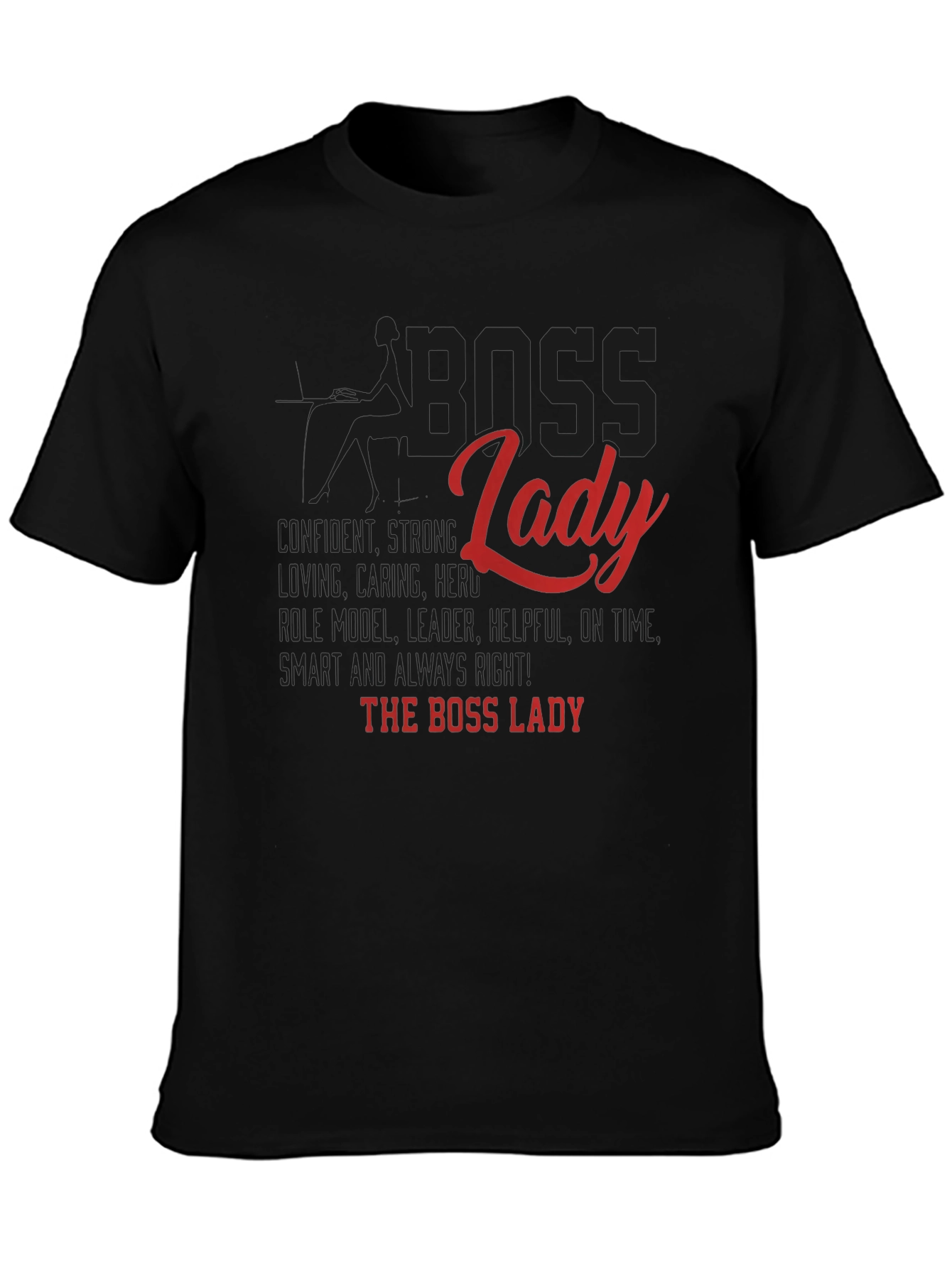 Boss Lady Graphic Tee - Confident Womens Shirt