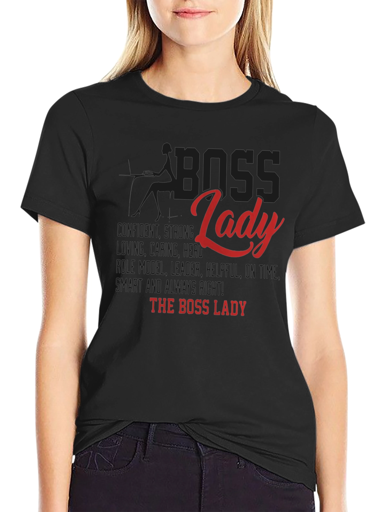 Boss Lady Graphic Tee - Confident Womens Shirt