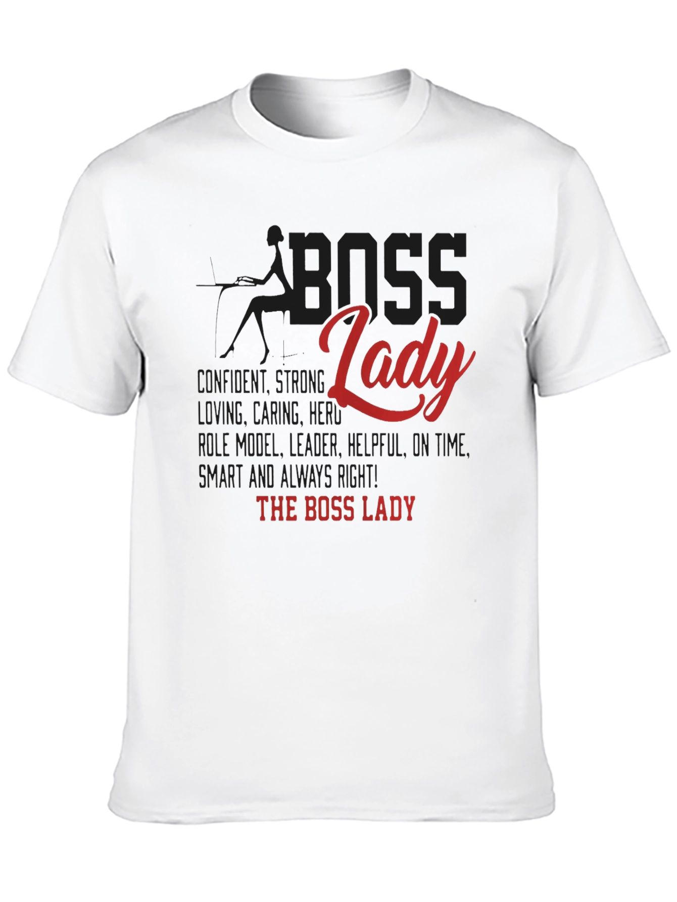 Boss Lady Graphic Tee - Confident Womens Shirt