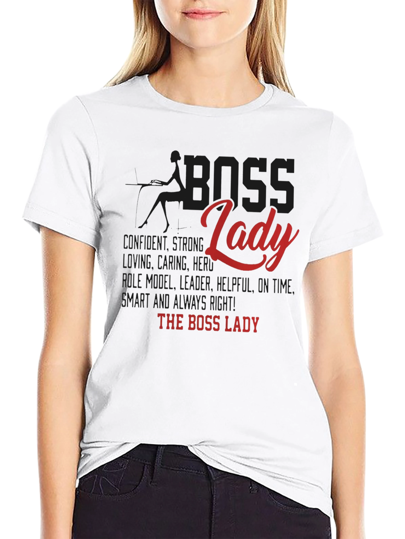 Boss Lady Graphic Tee - Confident Womens Shirt