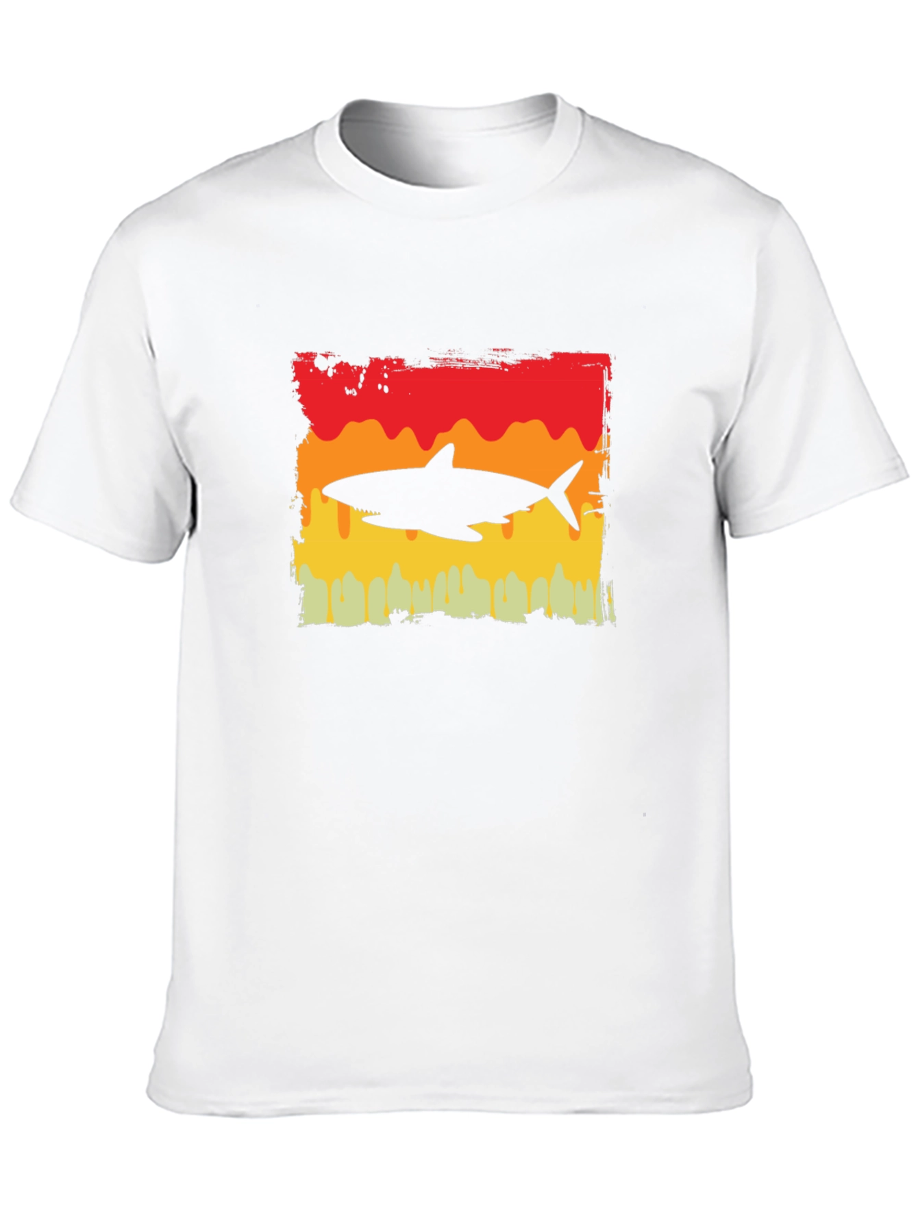 Retro Shark Graphic T-Shirt - Stylish Cotton Tee