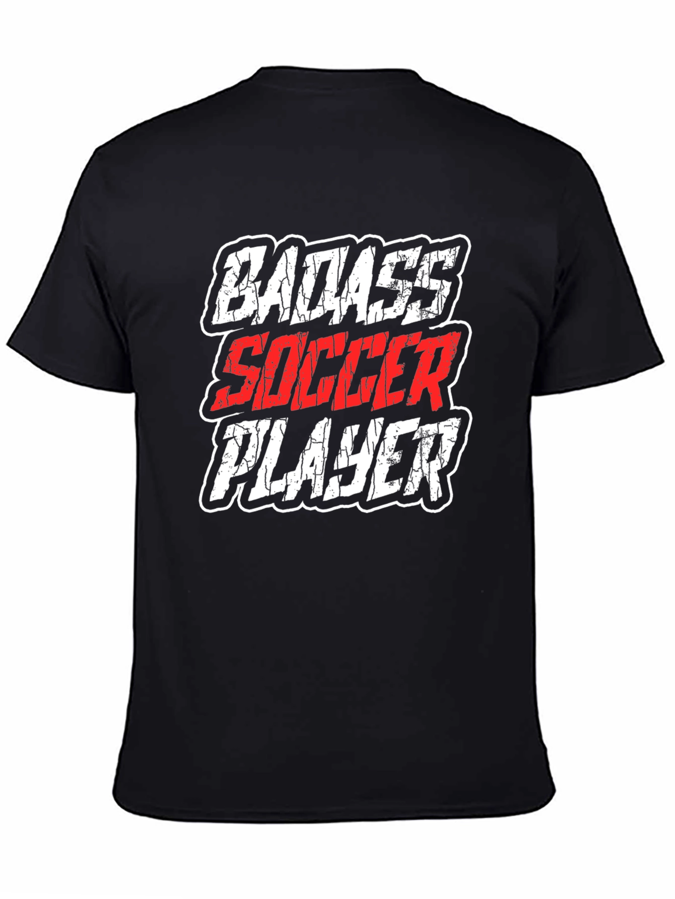 Badass Soccer Player Graphic T-Shirt