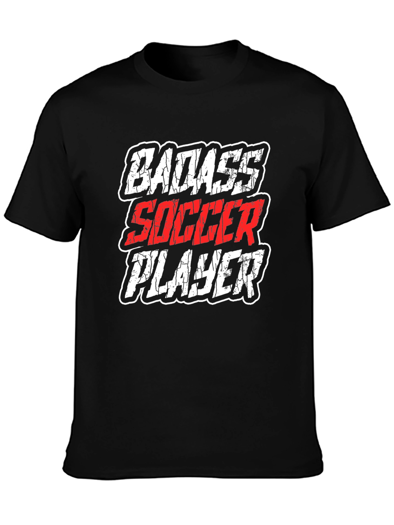 Badass Soccer Player Graphic T-Shirt