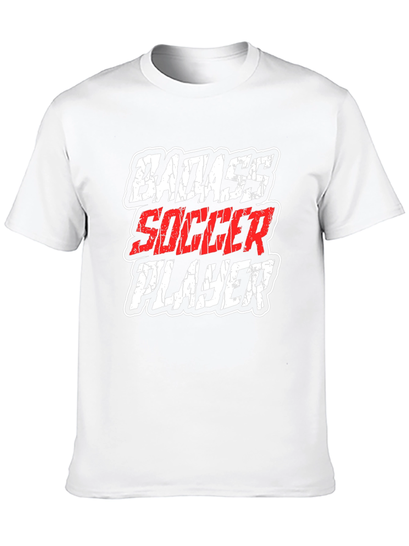 Badass Soccer Player Graphic T-Shirt