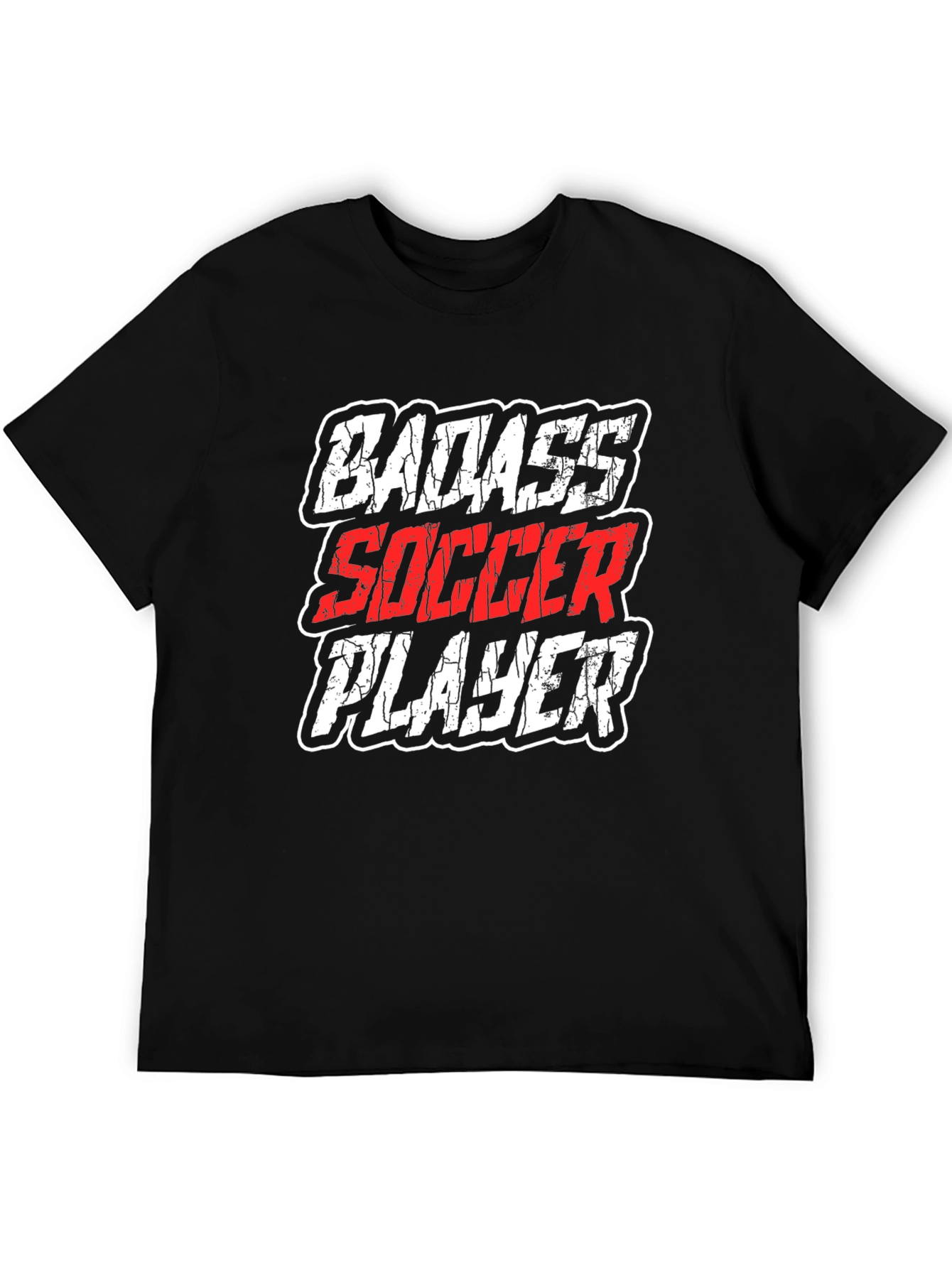 Badass Soccer Player Graphic T-Shirt
