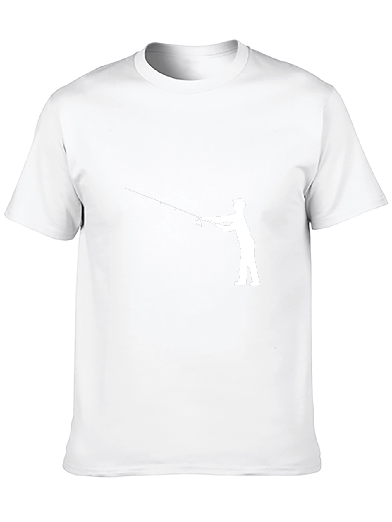 Fishing Silhouette Black T-Shirt