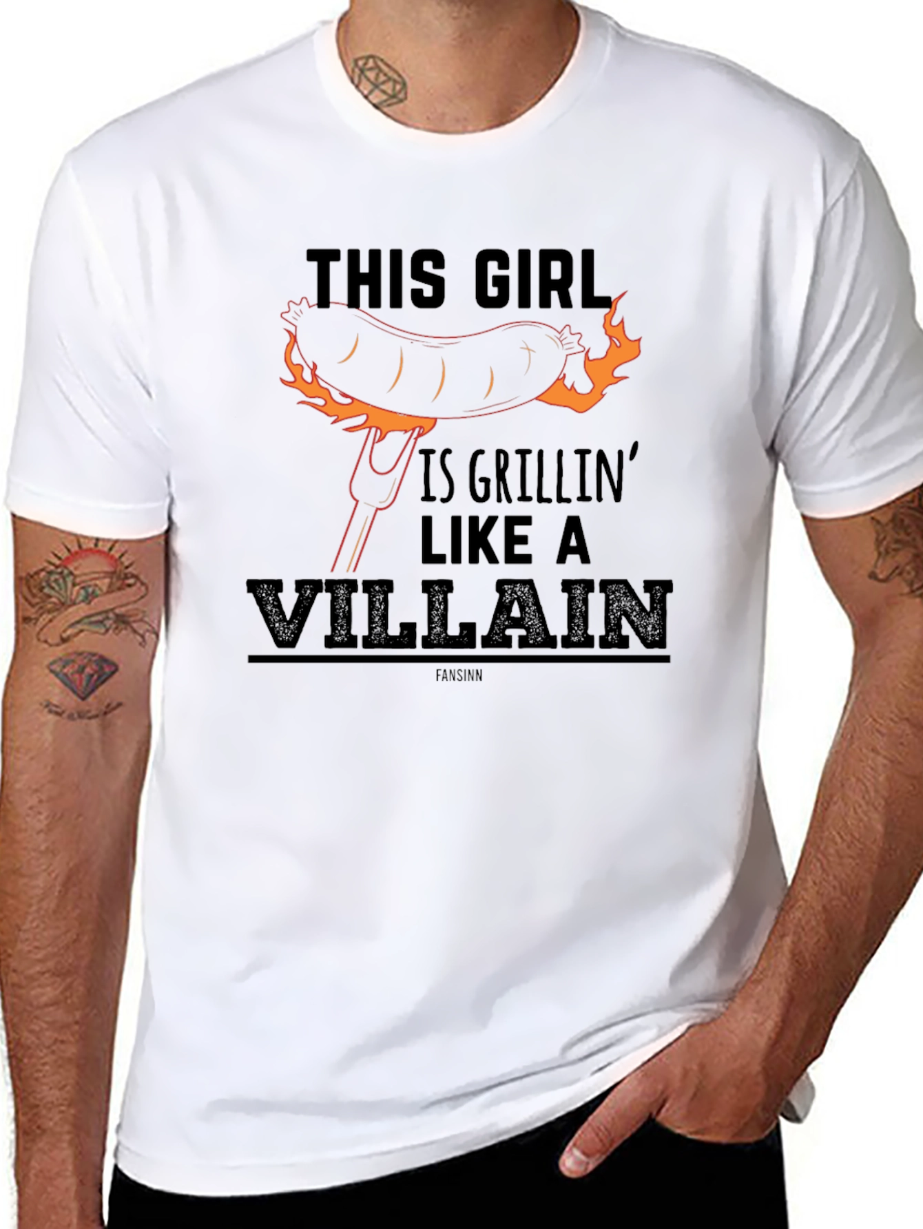 Grillin Like a Villain Graphic Tee