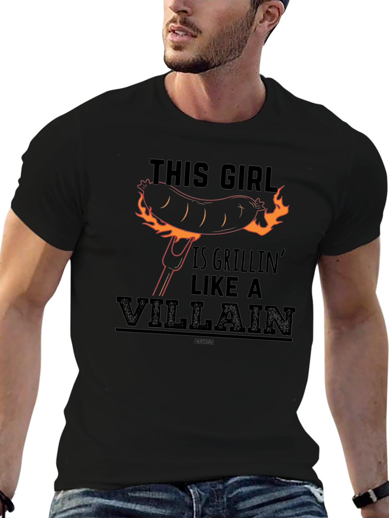 Grillin Like a Villain Graphic Tee