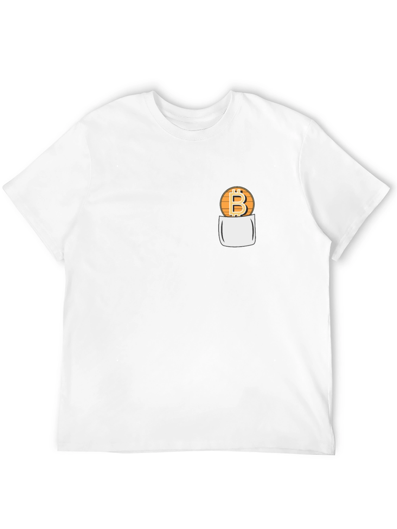 Bitcoin Pocket Graphic Tee - Crypto T-Shirt
