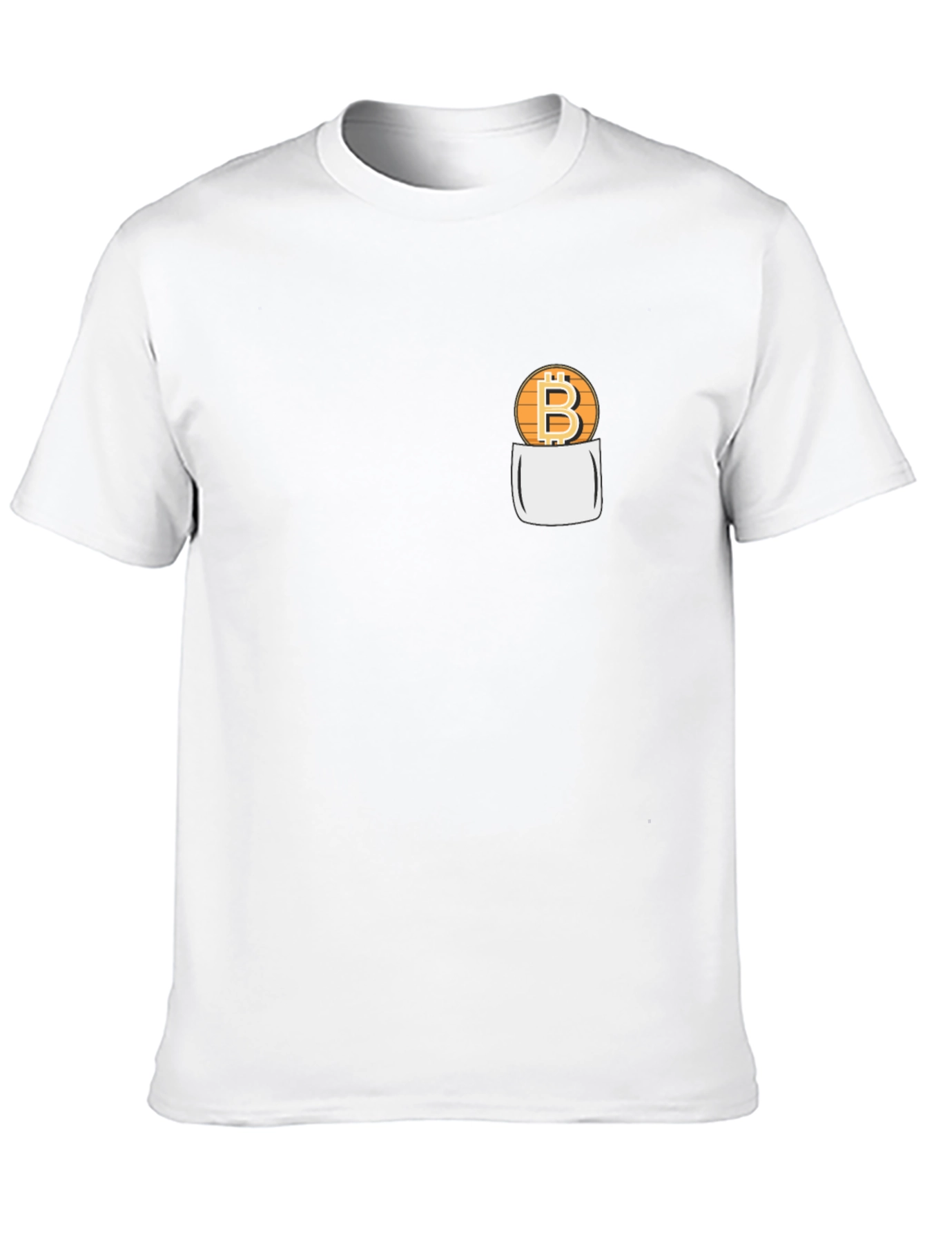 Bitcoin Pocket Graphic Tee - Crypto T-Shirt
