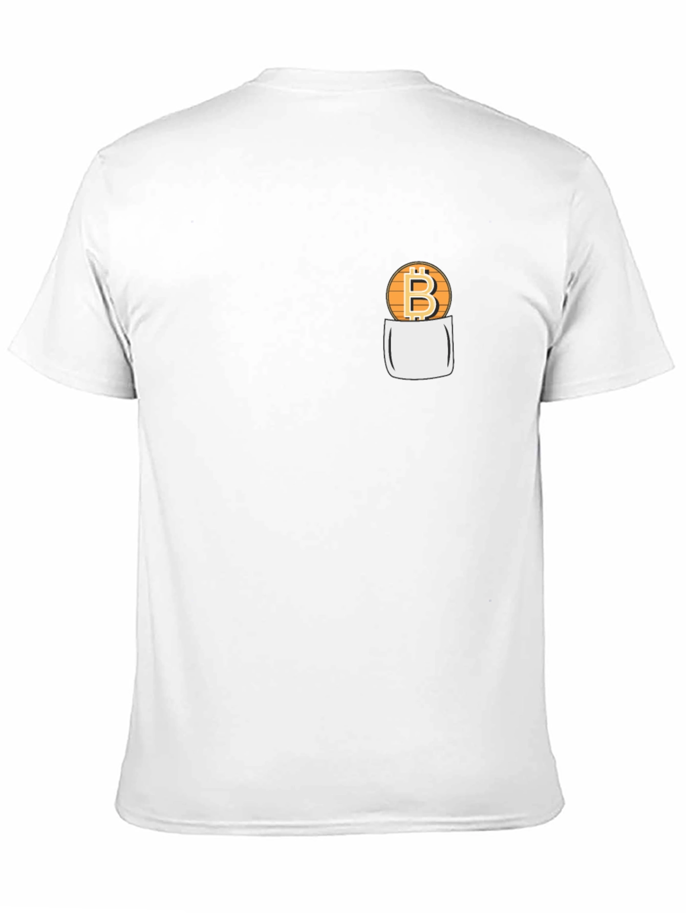 Bitcoin Pocket Graphic Tee - Crypto T-Shirt
