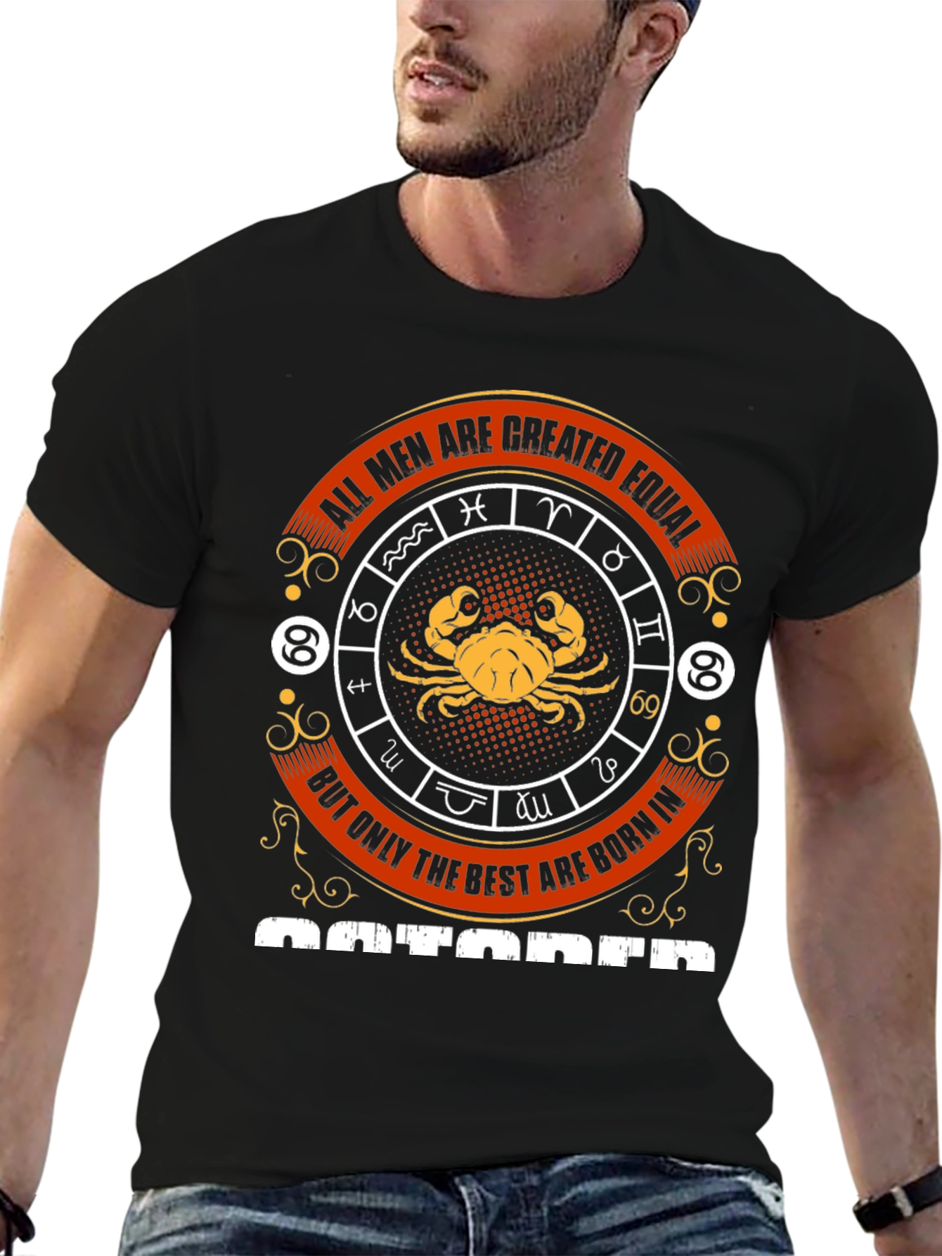 October Zodiac Graphic T-Shirt
