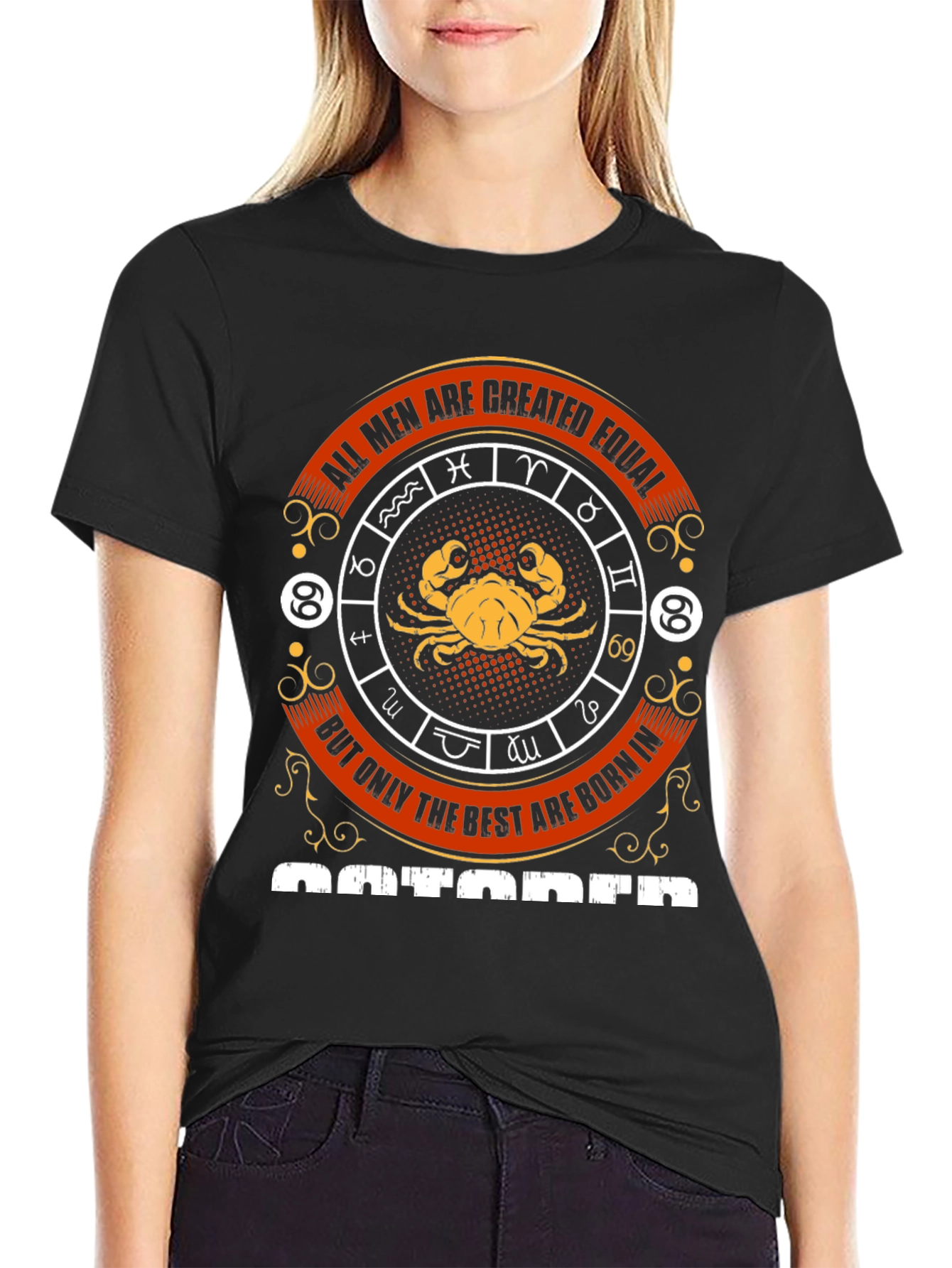 October Zodiac Graphic T-Shirt