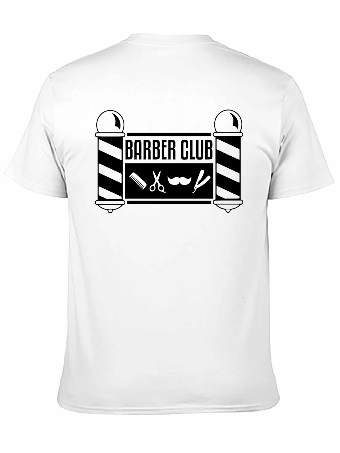 Barber Club Graphic T-Shirt - Black
