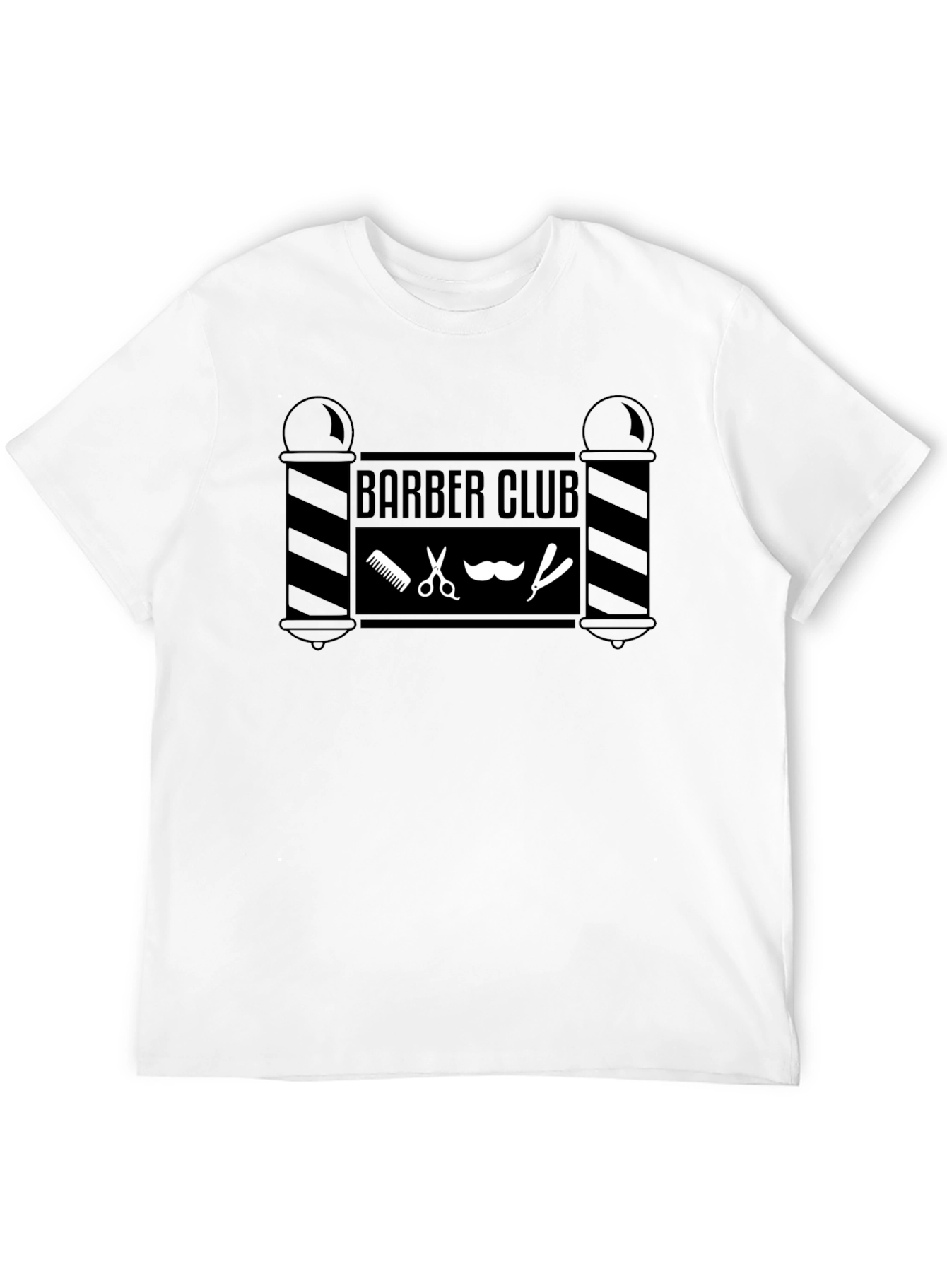 Barber Club Graphic T-Shirt - Black