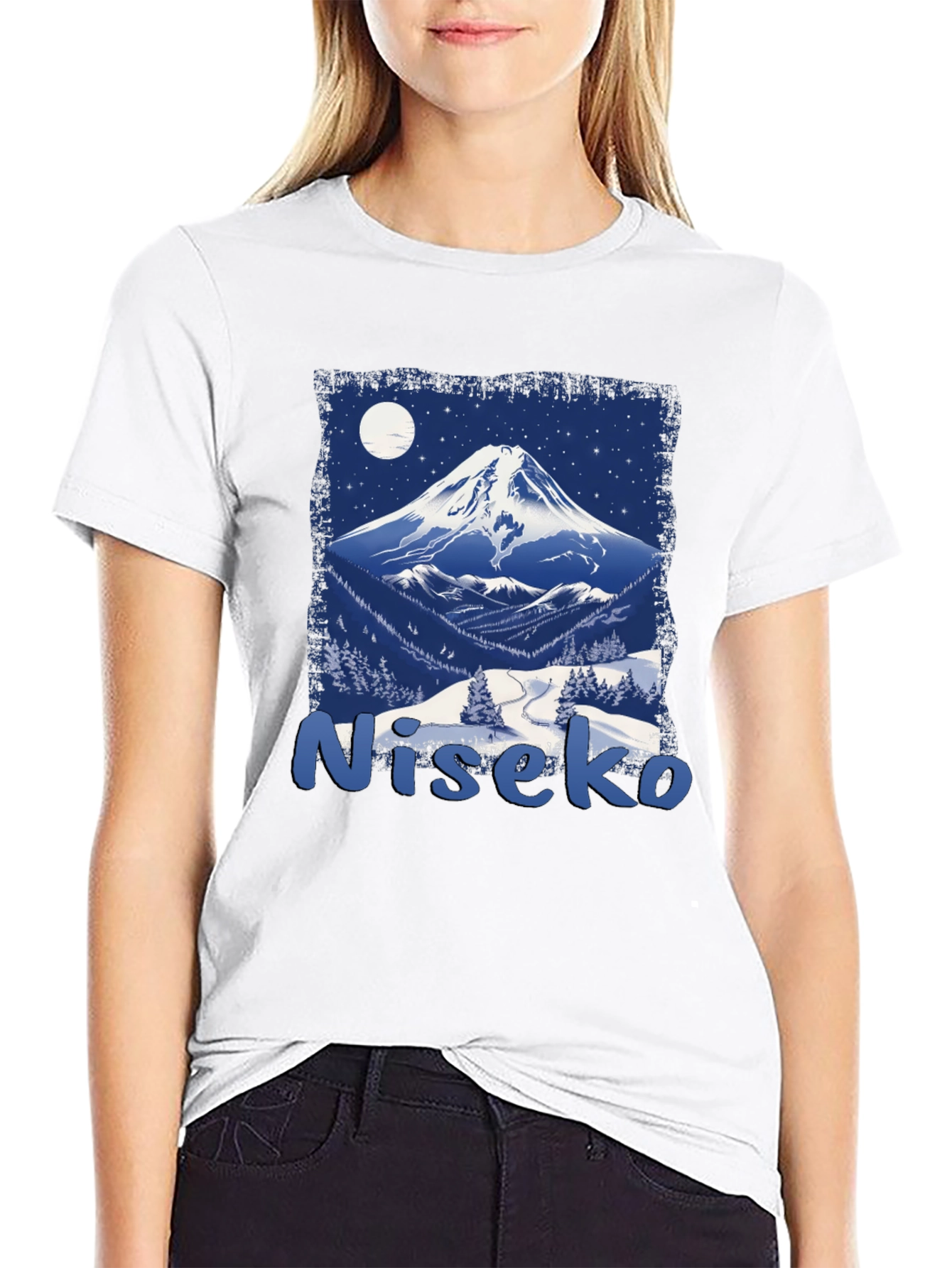 Niseko Japan Mountain Scene Graphic Tee