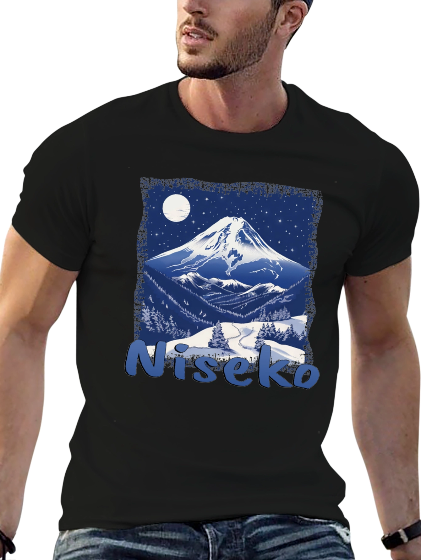 Niseko Japan Mountain Scene Graphic Tee