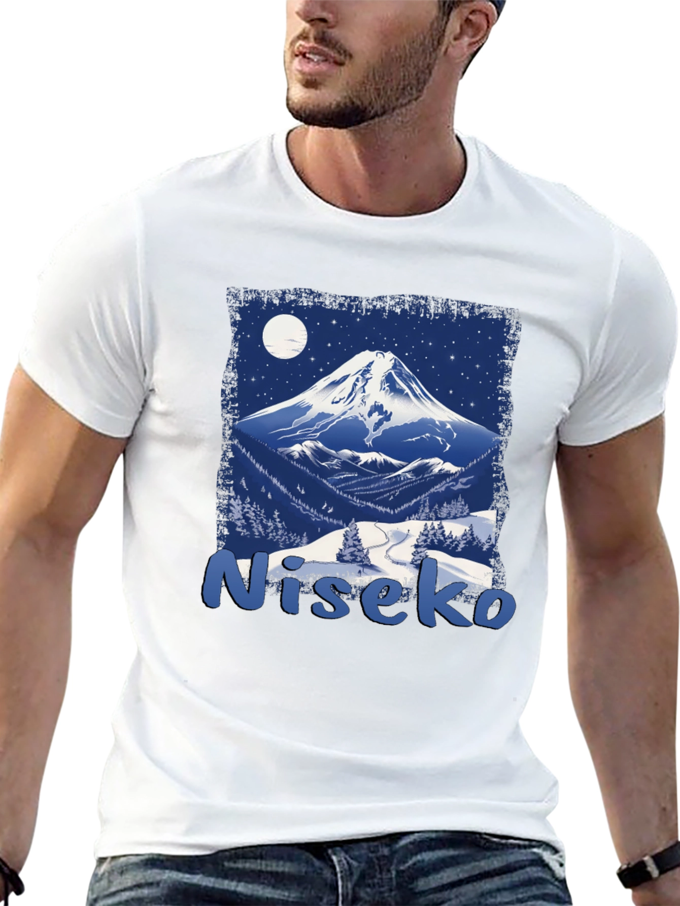 Niseko Japan Mountain Scene Graphic Tee