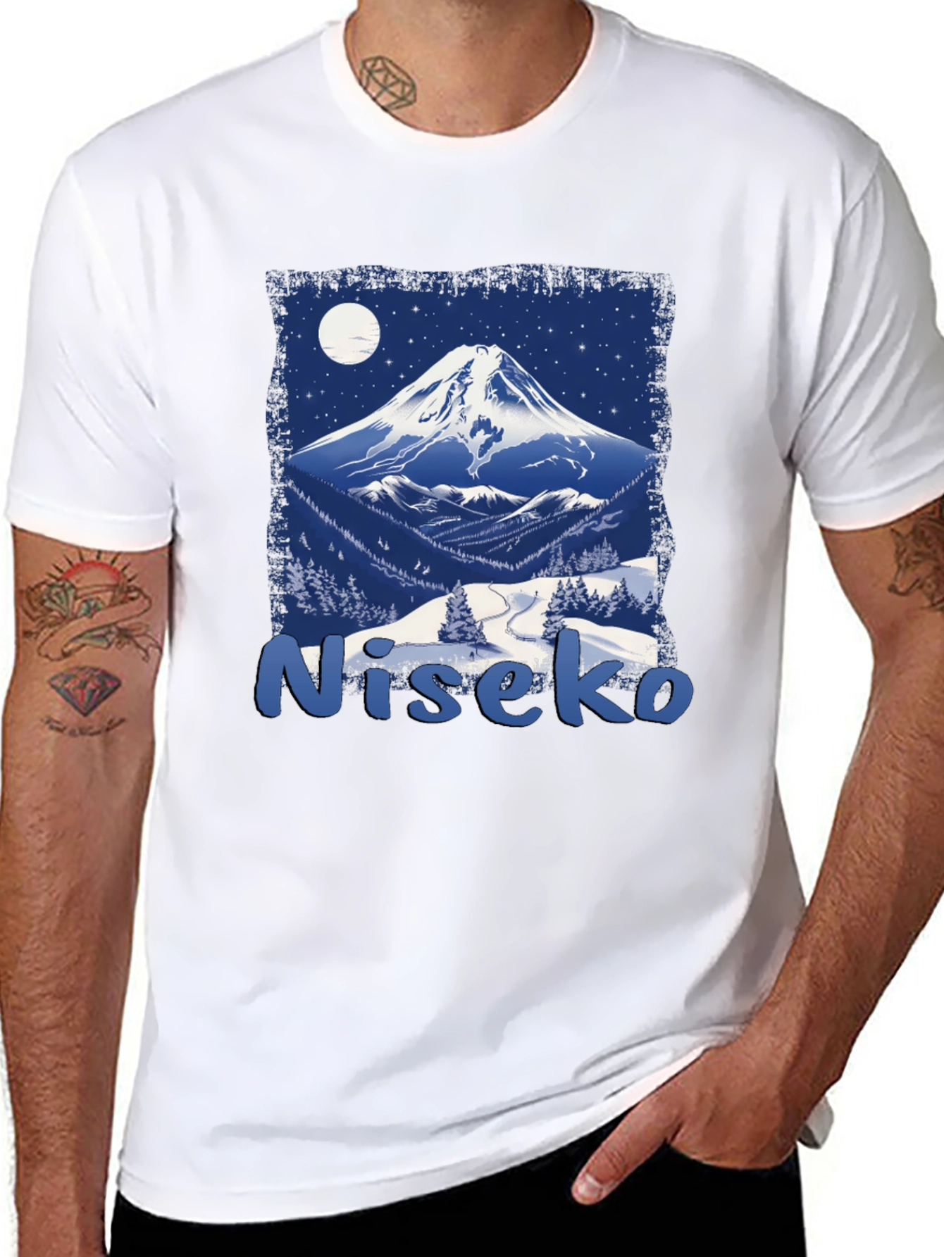 Niseko Japan Mountain Scene Graphic Tee