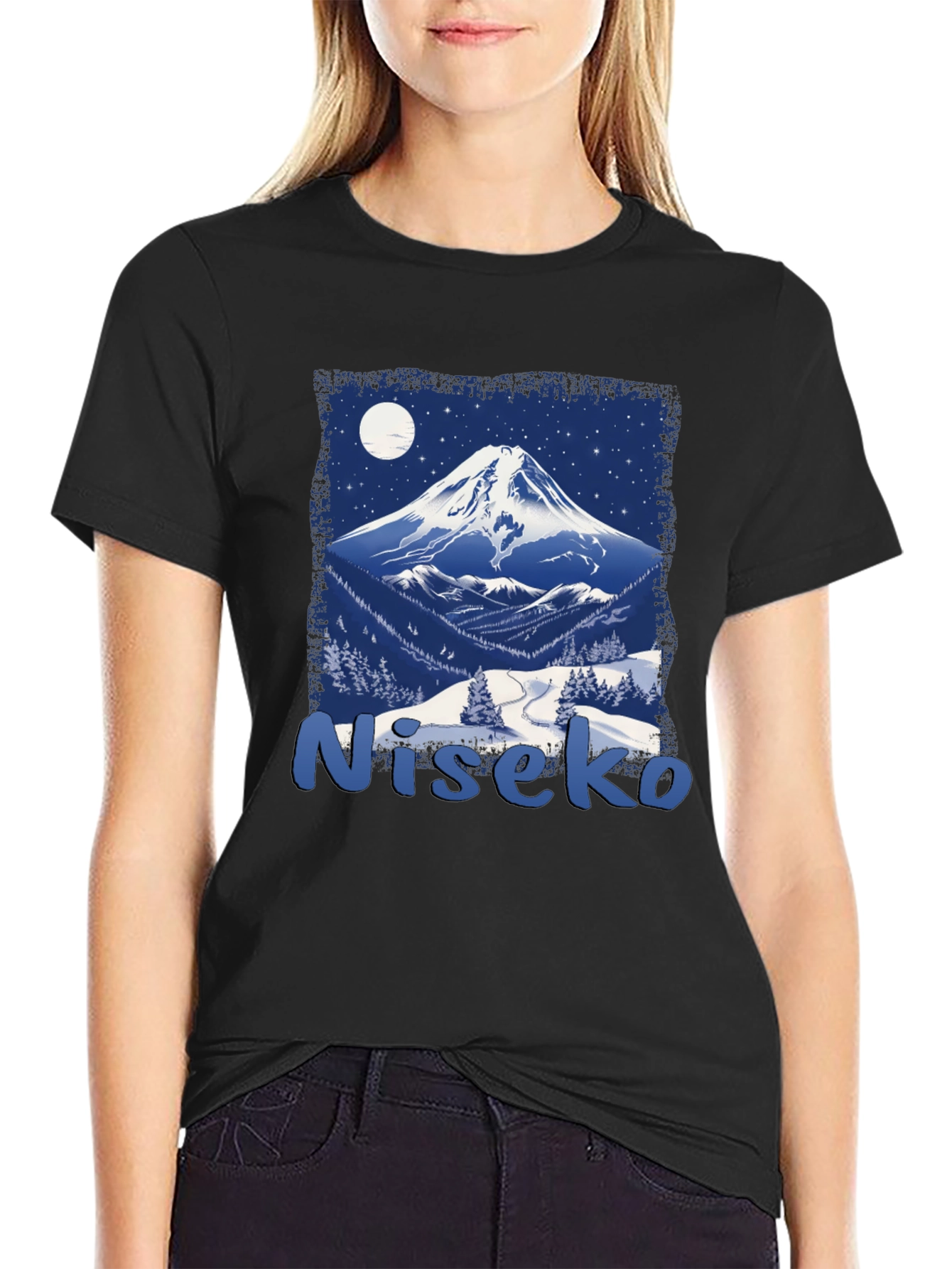 Niseko Japan Mountain Scene Graphic Tee