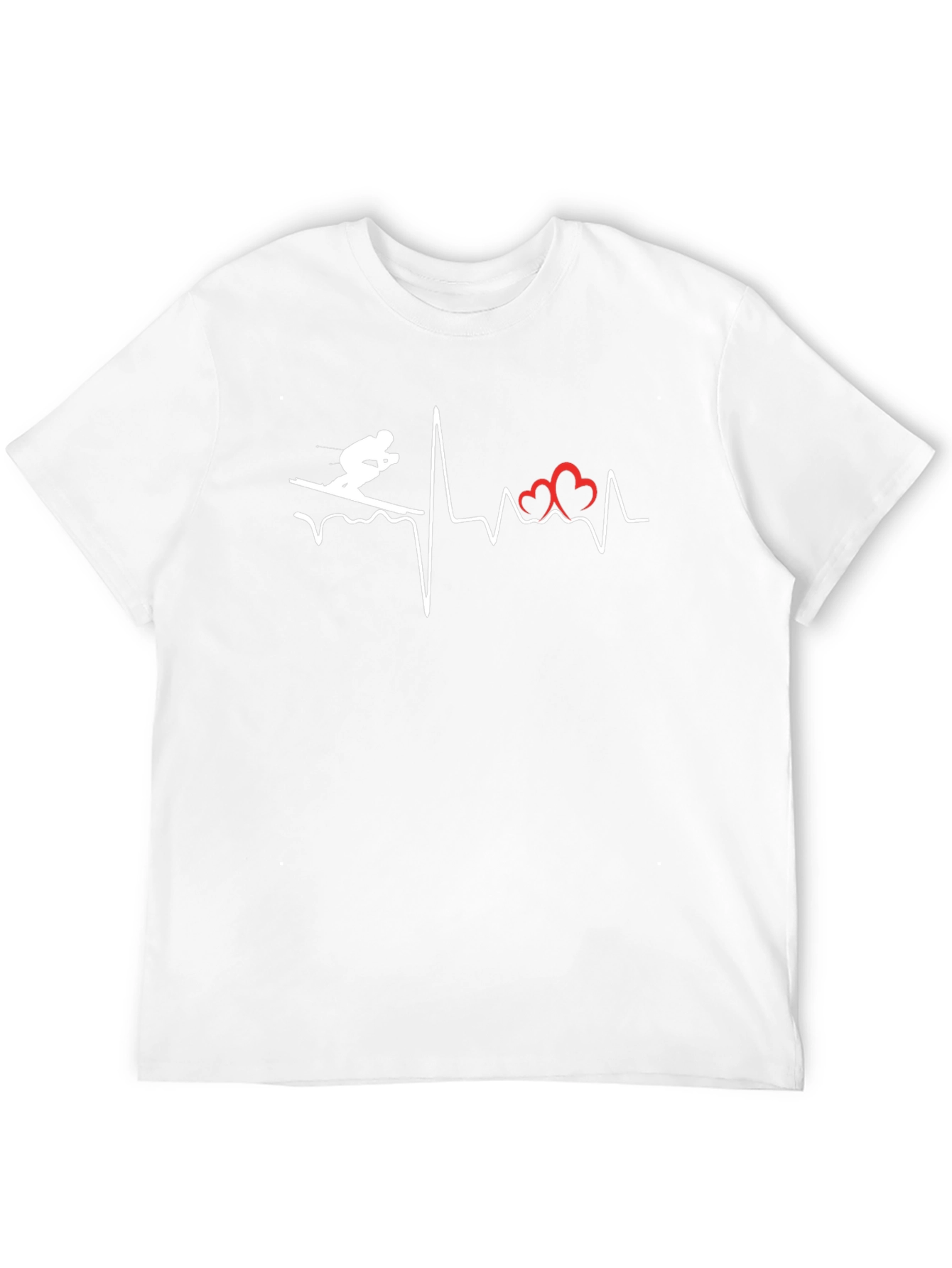 Ski Heartbeat T-Shirt - Love to Ski!