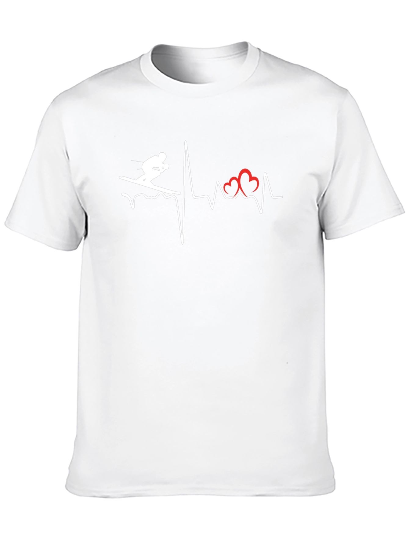 Ski Heartbeat T-Shirt - Love to Ski!