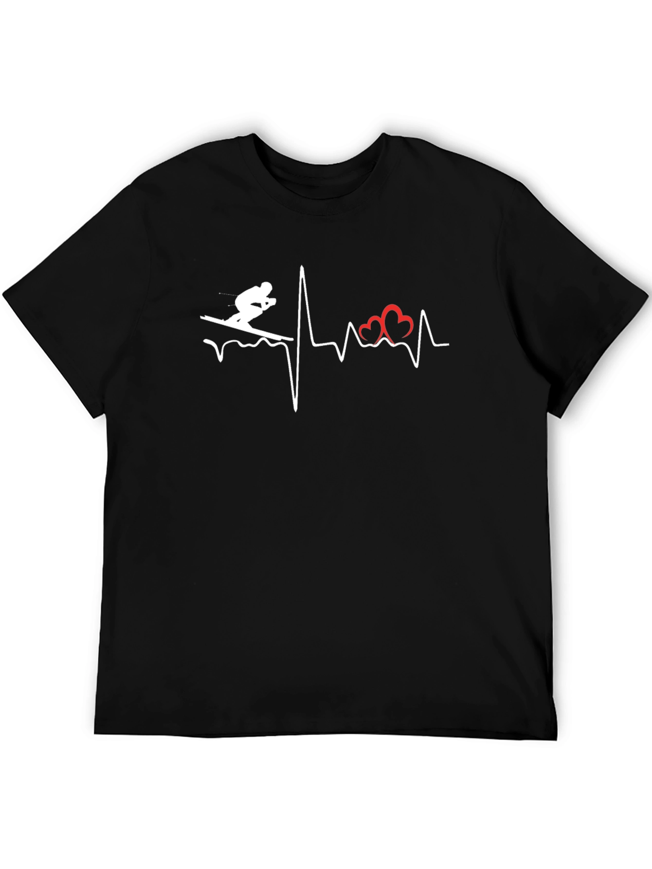 Ski Heartbeat T-Shirt - Love to Ski!