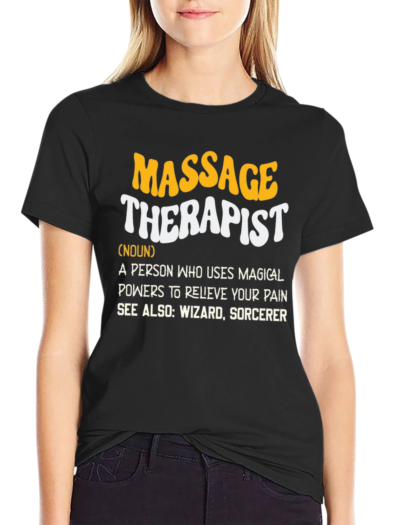 Massage Therapist Definition Graphic T-Shirt