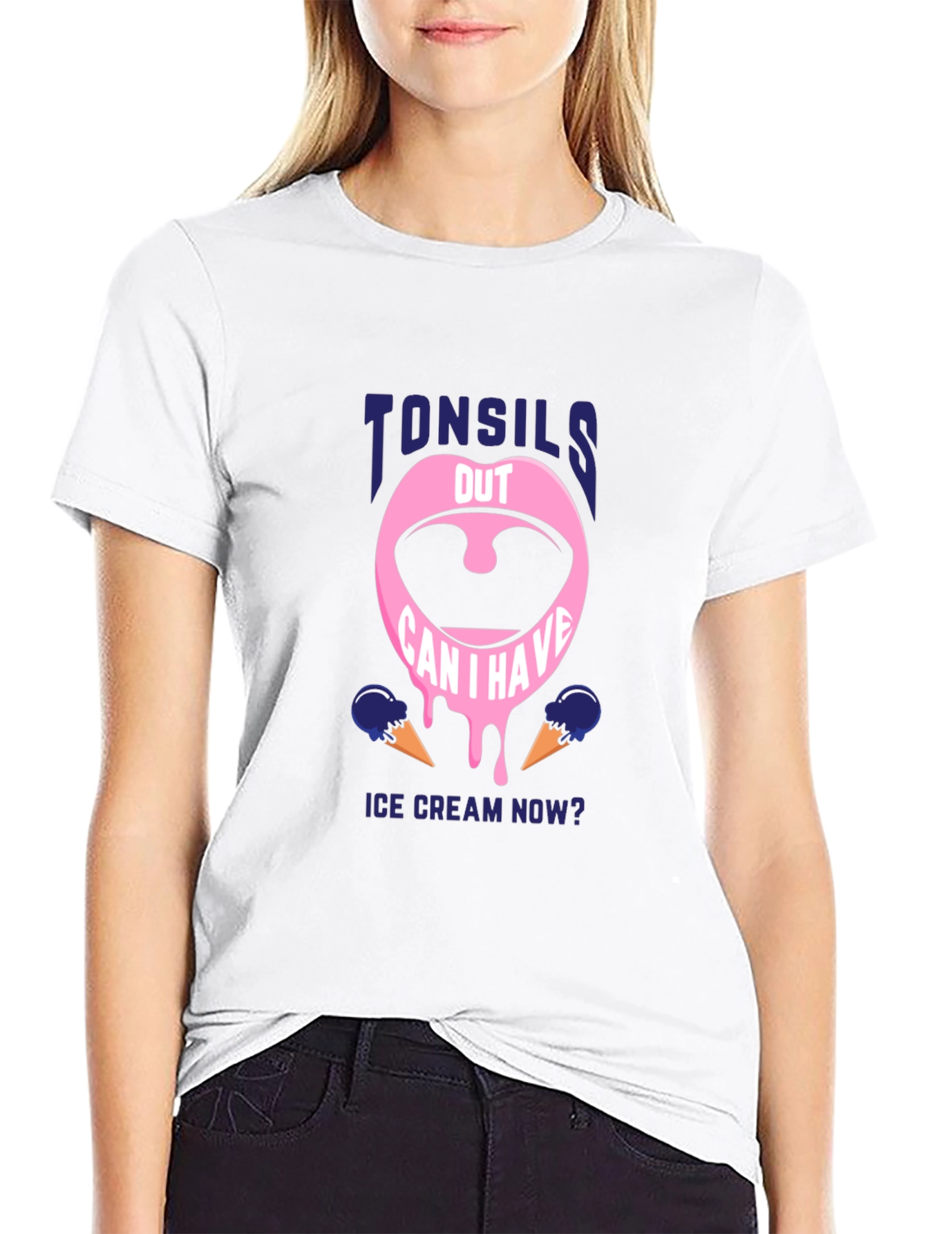 Tonsils Out Ice Cream Now T-Shirt