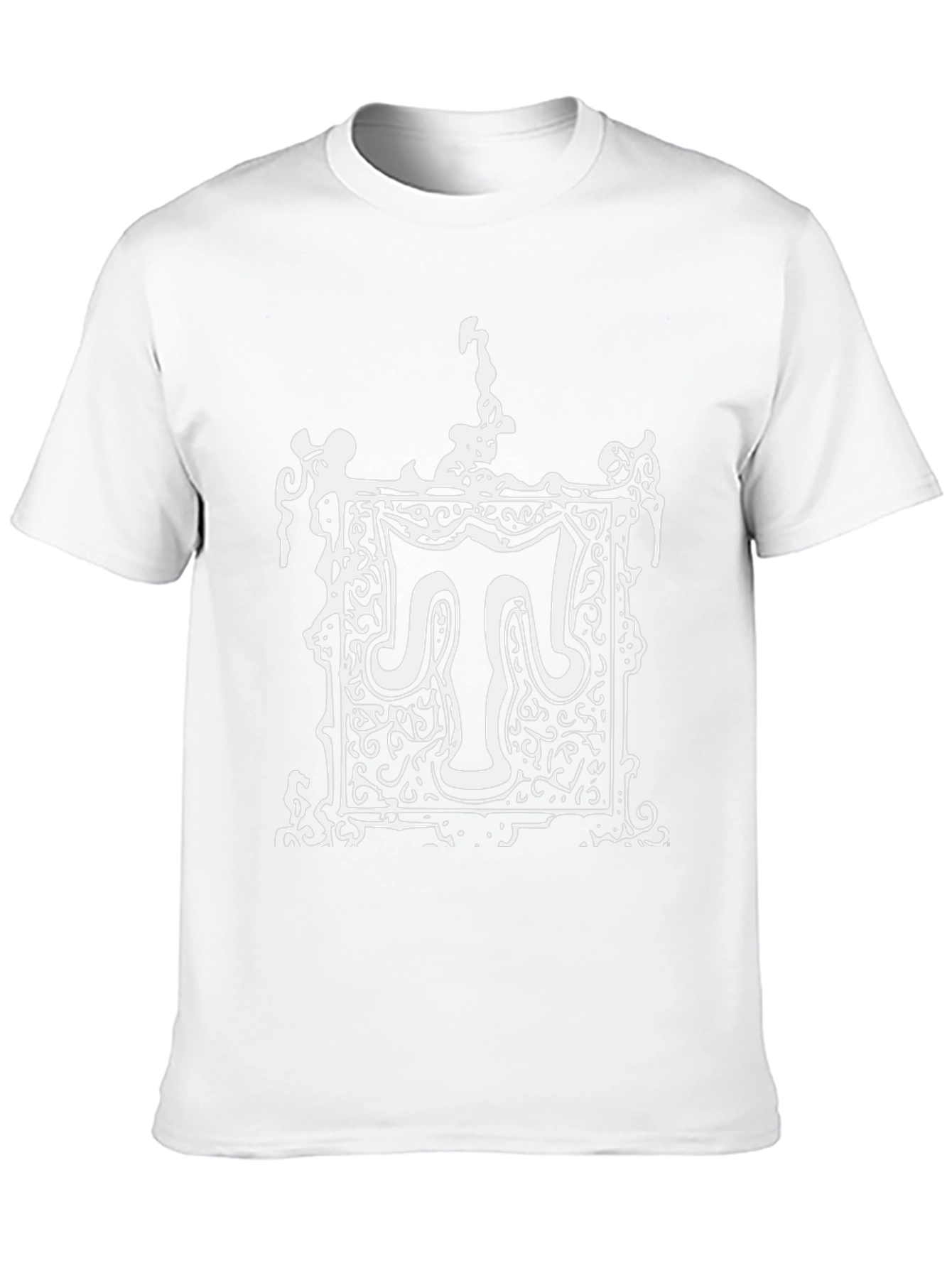 Monogram T-Shirt: Ornate Letter Graphic Tee