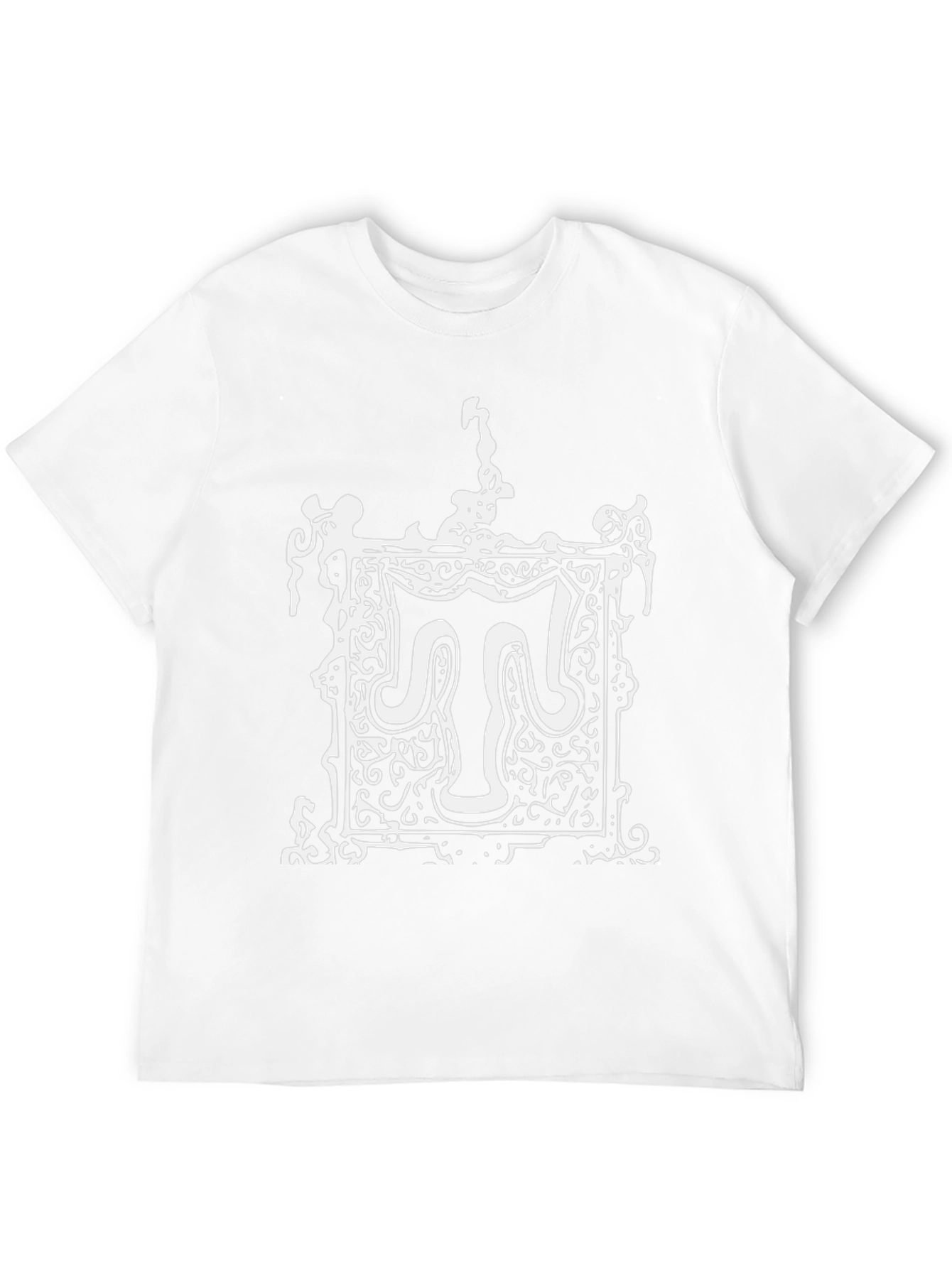 Monogram T-Shirt: Ornate Letter Graphic Tee