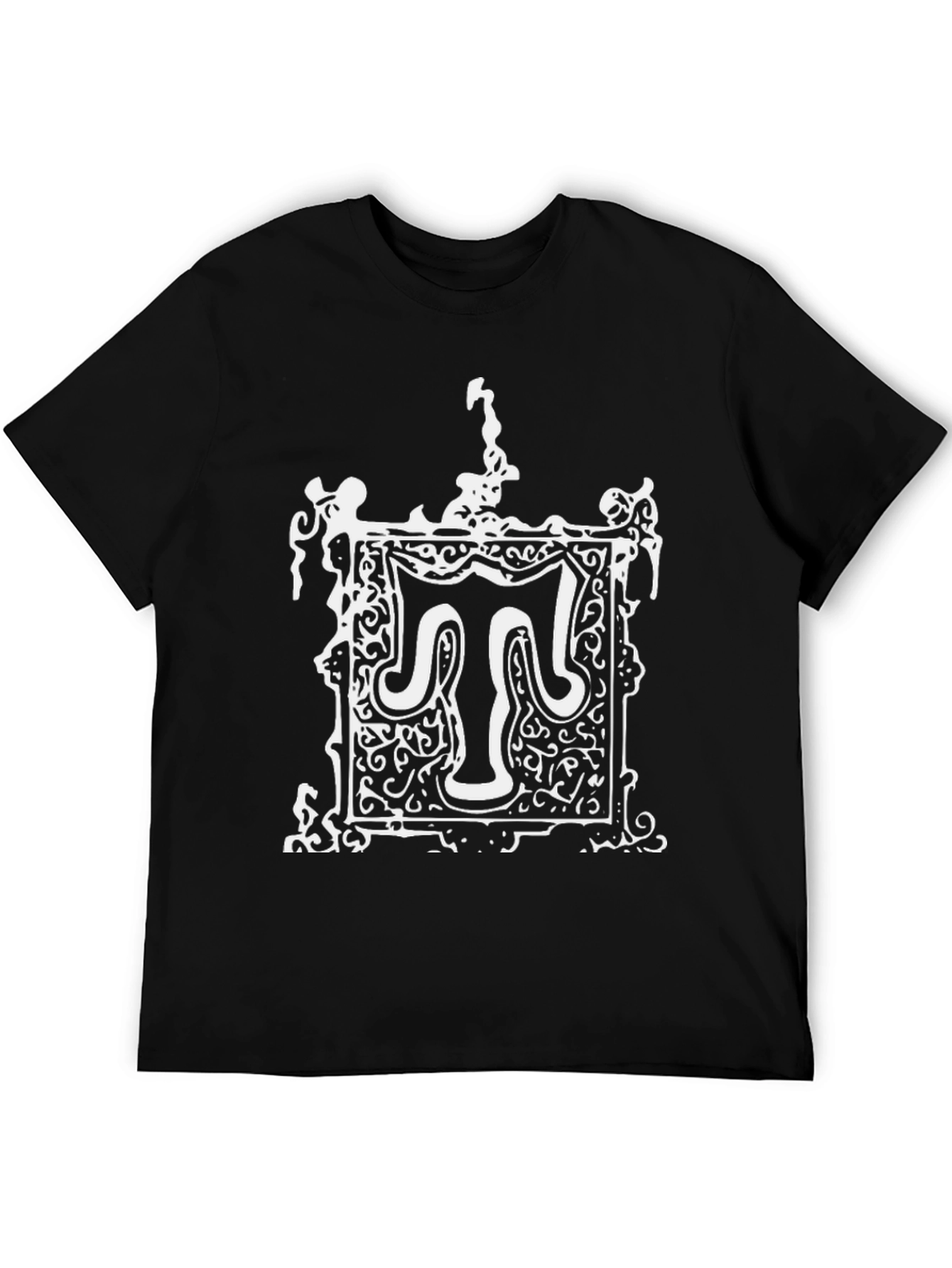 Monogram T-Shirt: Ornate Letter Graphic Tee