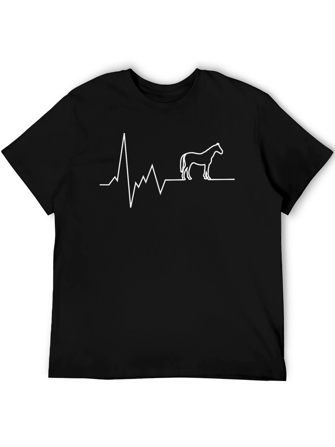 Horse Heartbeat T-Shirt - Equestrian Lover Tee