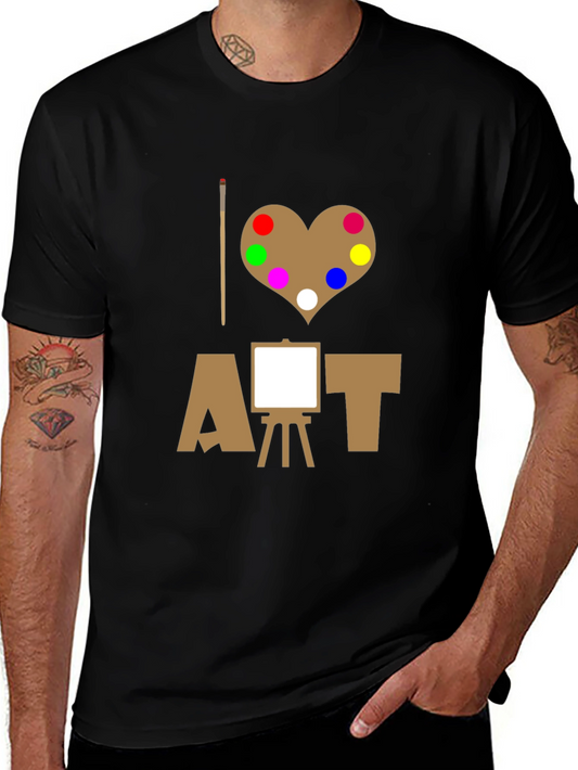 I Love Art T-Shirt - Painter Palette Design