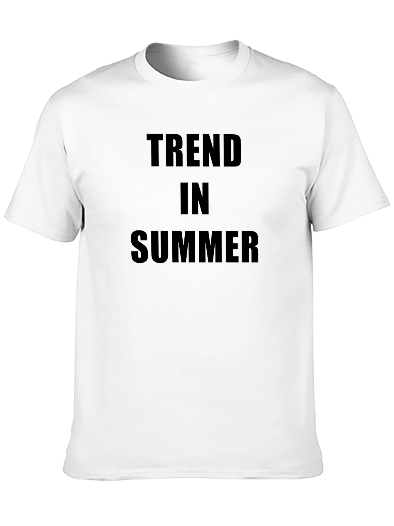 Trend in Summer Black Graphic Tee