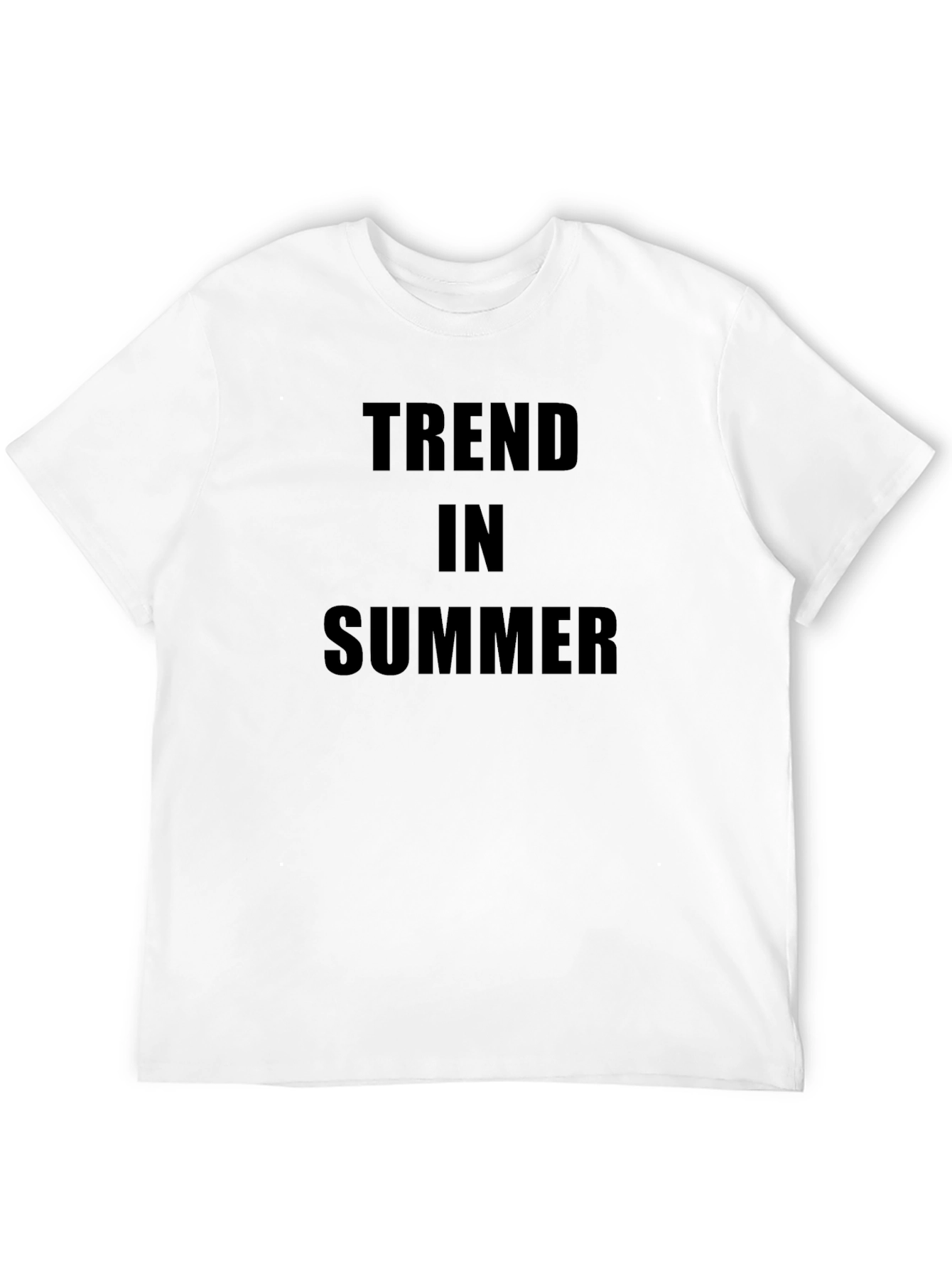 Trend in Summer Black Graphic Tee