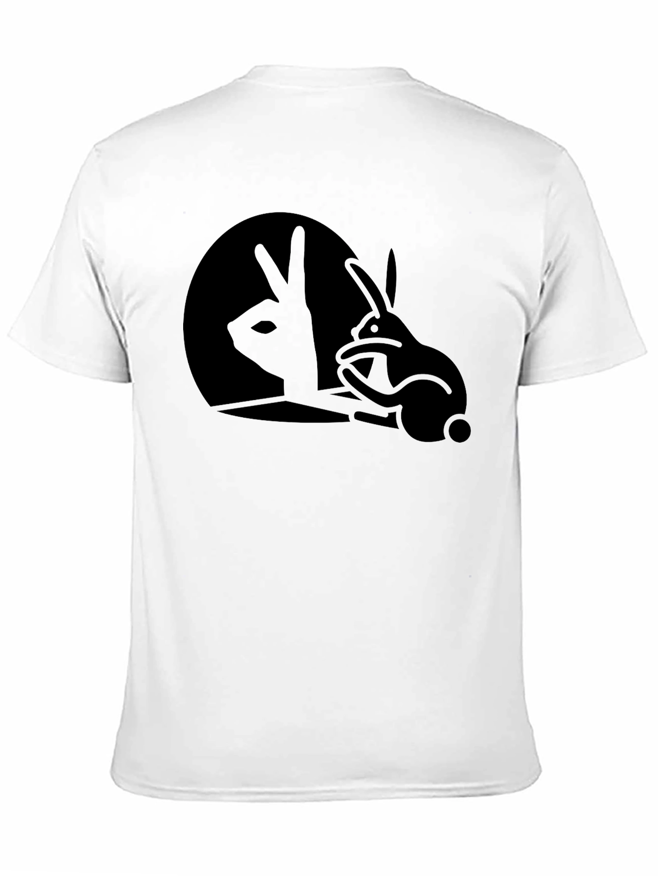 Rabbit Shadow T-Shirt - Black