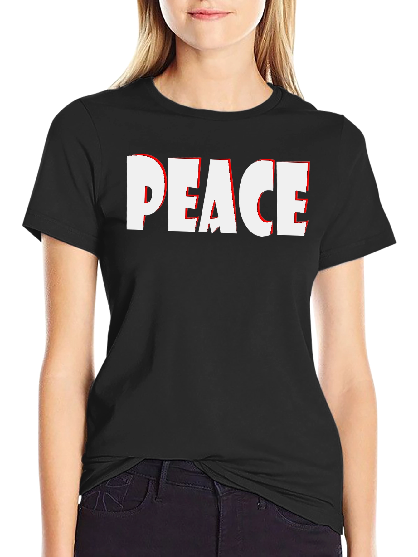 Peace Graphic T-Shirt - Black