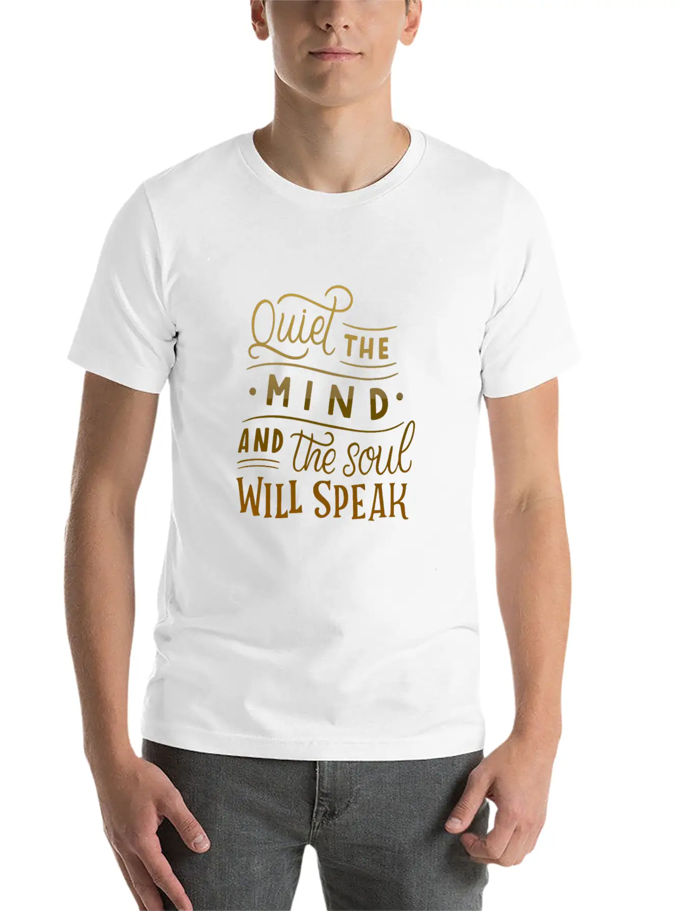 Quiet The Mind And The Soul Will Speak Unisex Casual T-Shirt – Clean Design For Daily Comfort