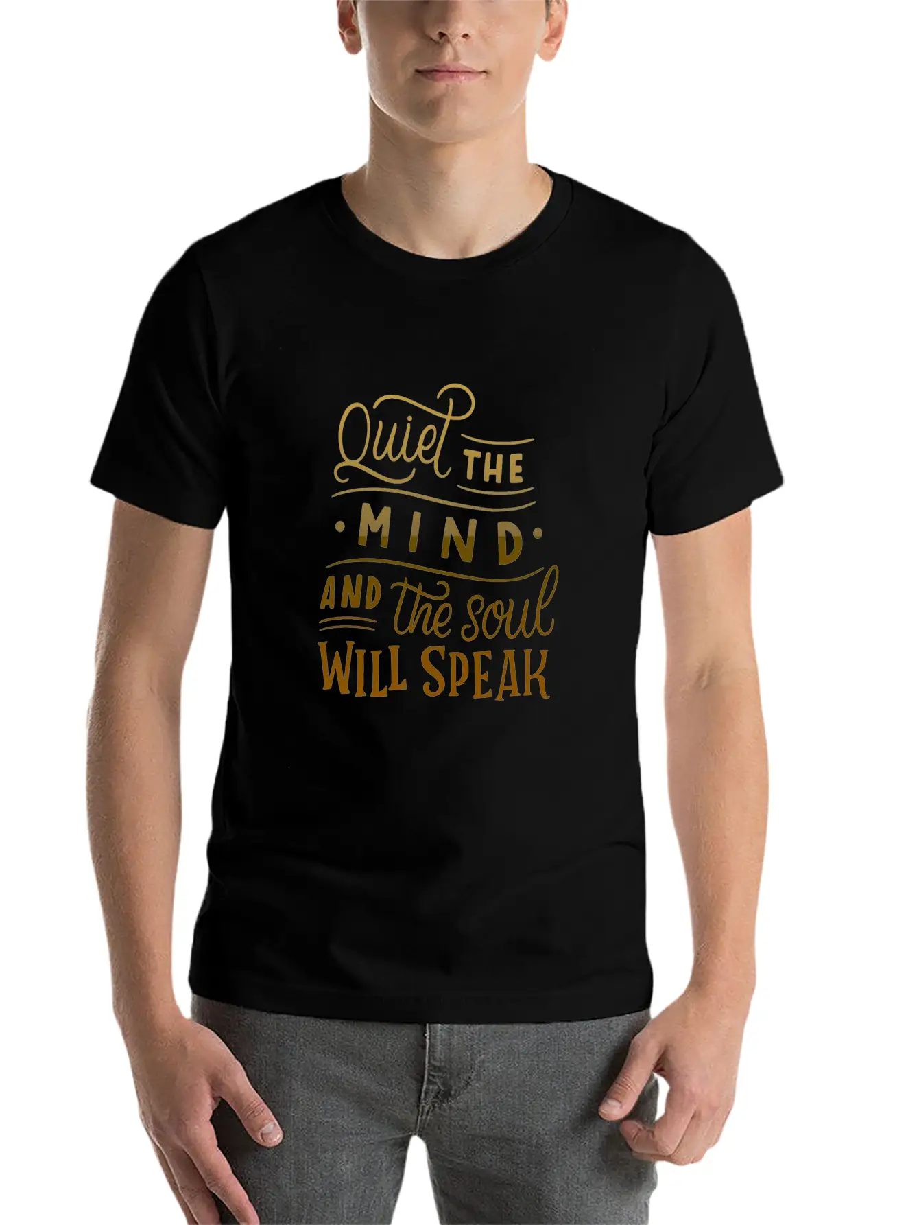 Quiet The Mind And The Soul Will Speak Unisex Casual T-Shirt – Clean Design For Daily Comfort