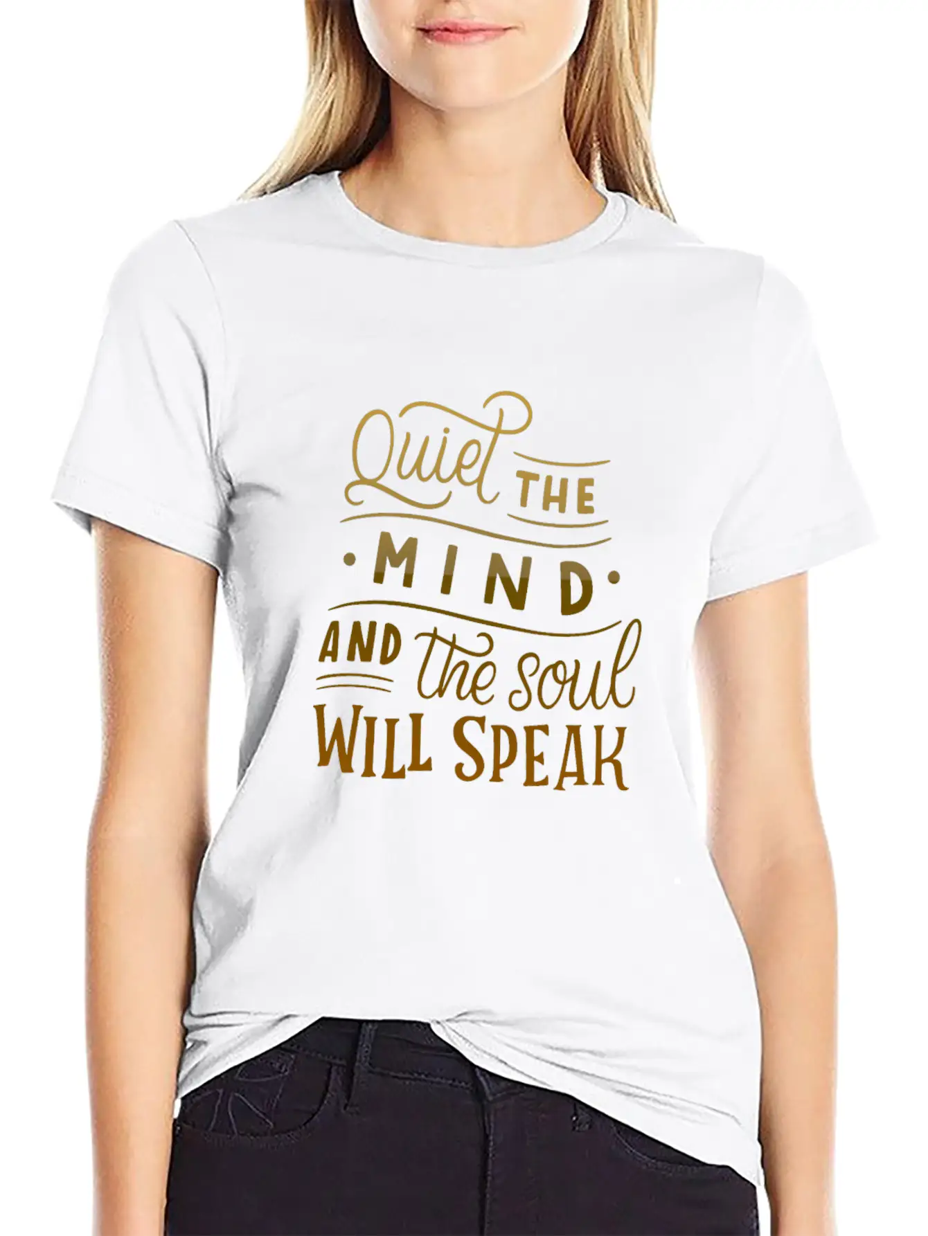 Quiet The Mind And The Soul Will Speak Unisex Casual T-Shirt – Clean Design For Daily Comfort