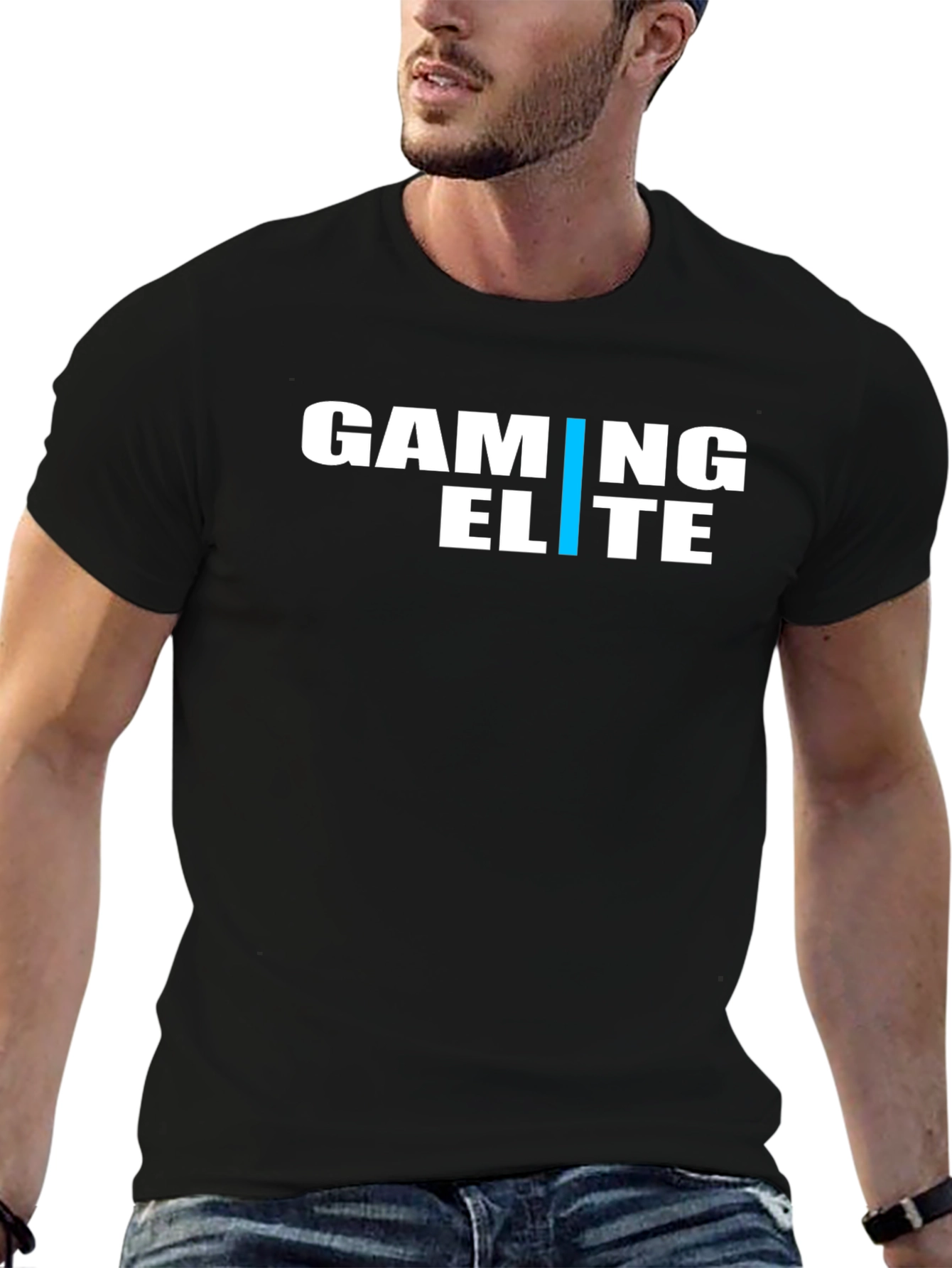 Gaming Elite Black T-Shirt for Men