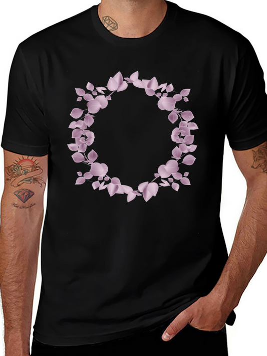Elegant Floral Wreath T-Shirt