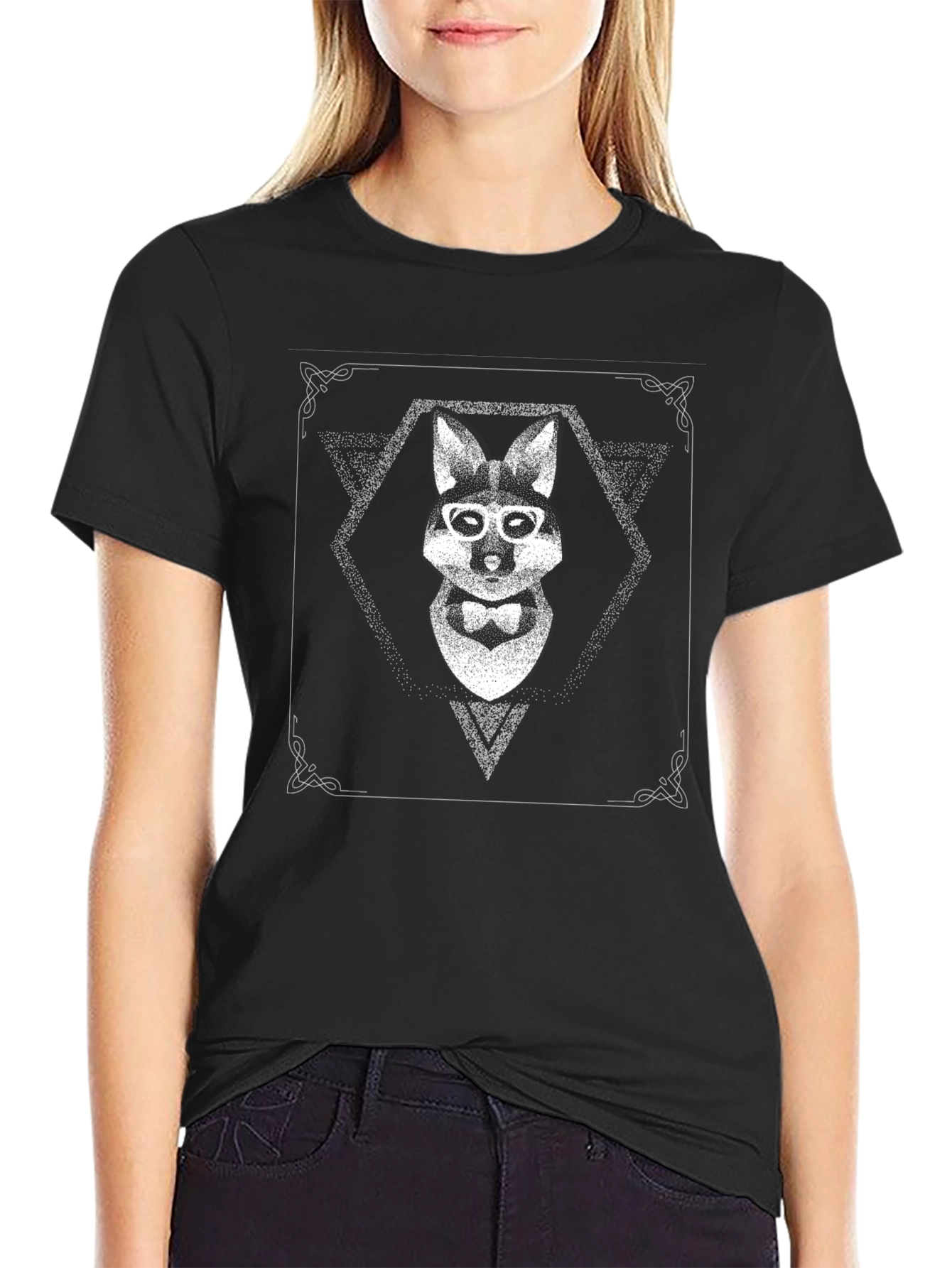 Hipster Rabbit Graphic Tee - Cool Animal Design