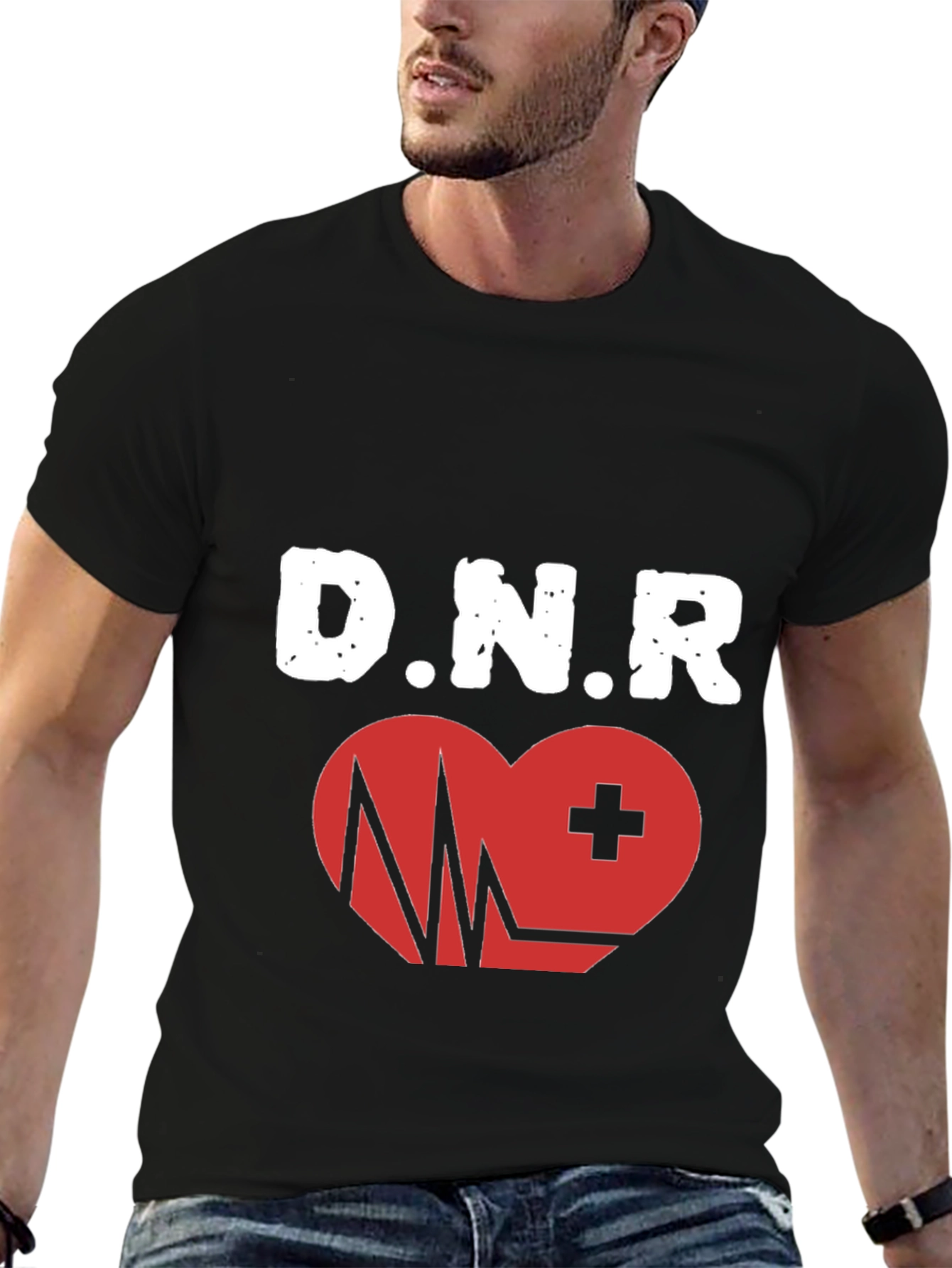 DNR Heartbeat Graphic T-Shirt - Comfortable Fit